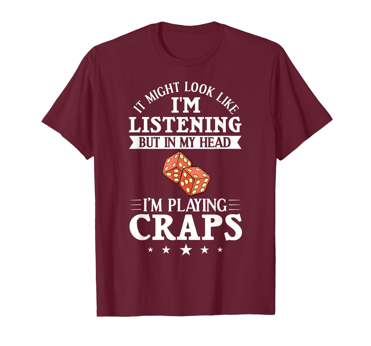 Craps Table Crapshooting Strategy Rules Game Dice Board T-Shirt