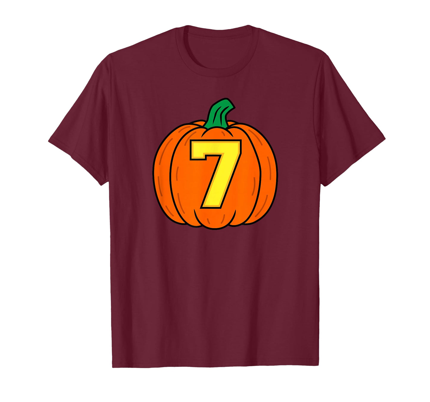 Halloween Number 7 Pumpkin Costume T-Shirt