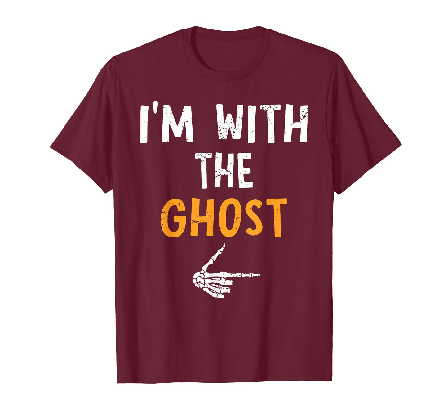 I'm with The Ghost Costume Halloween Matching Couple T-Shirt