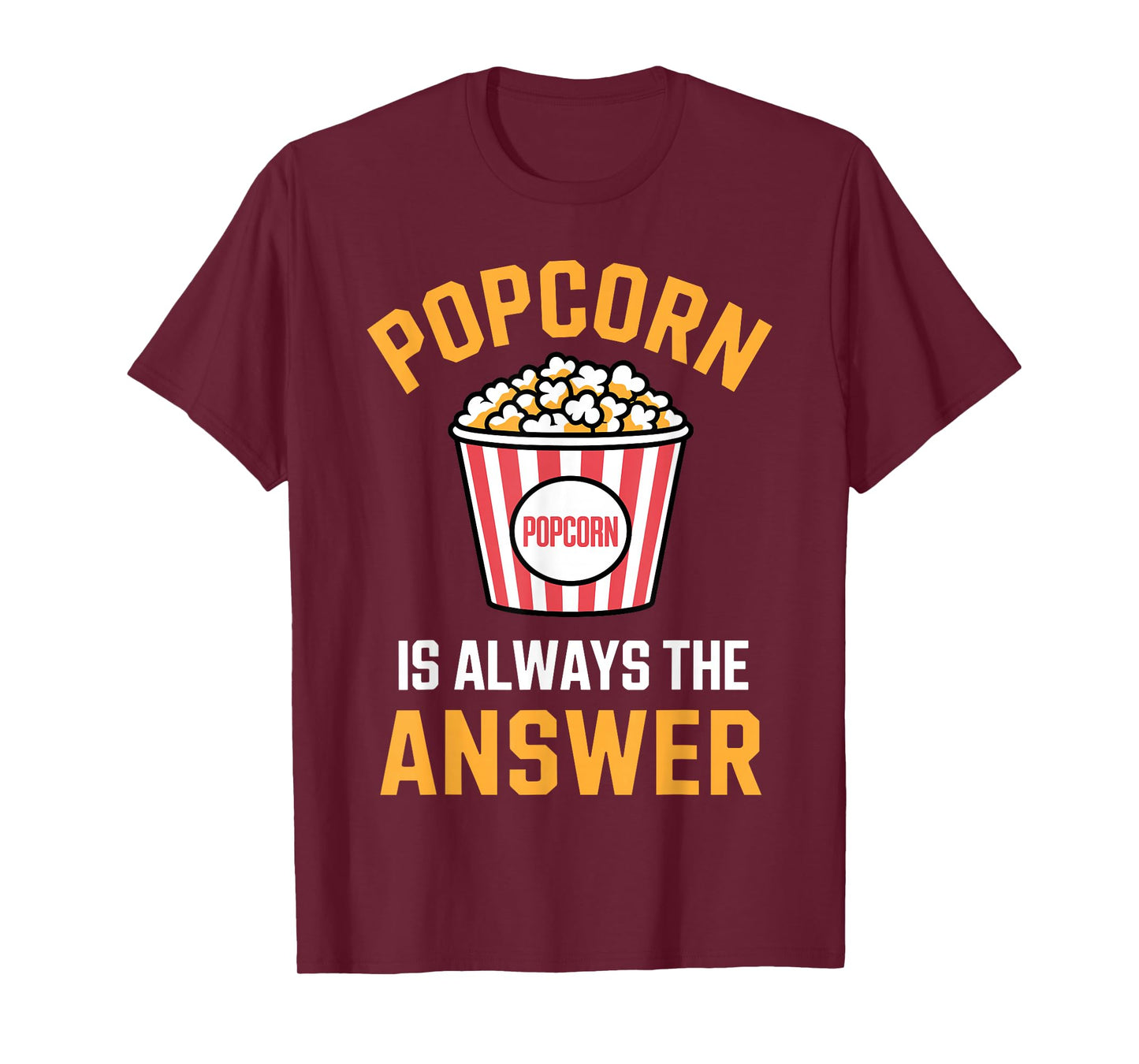 Funny Popcorn Costume for Men Women Popcorn Lover Pop Corn T-Shirt