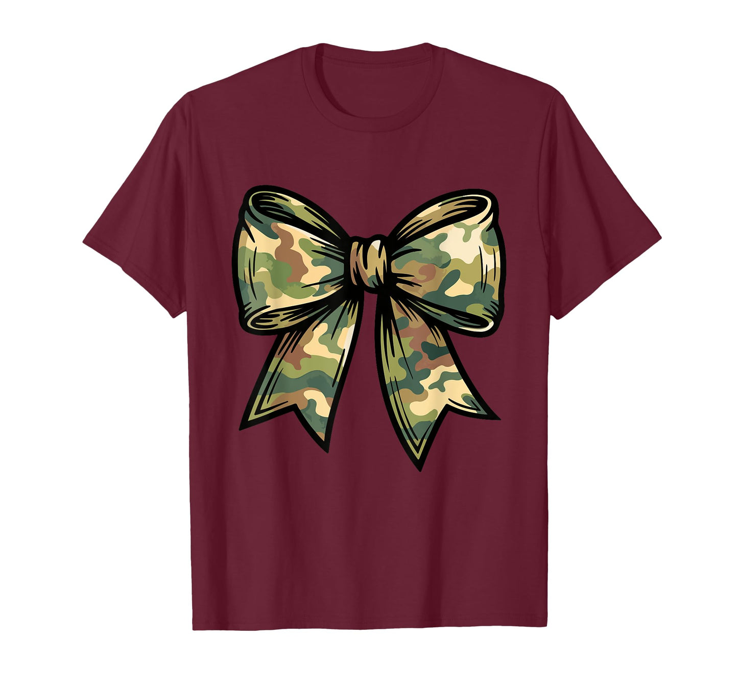 Camouflage Old Camo Bow Camo Coquette Bow For Women Girls T-Shirt