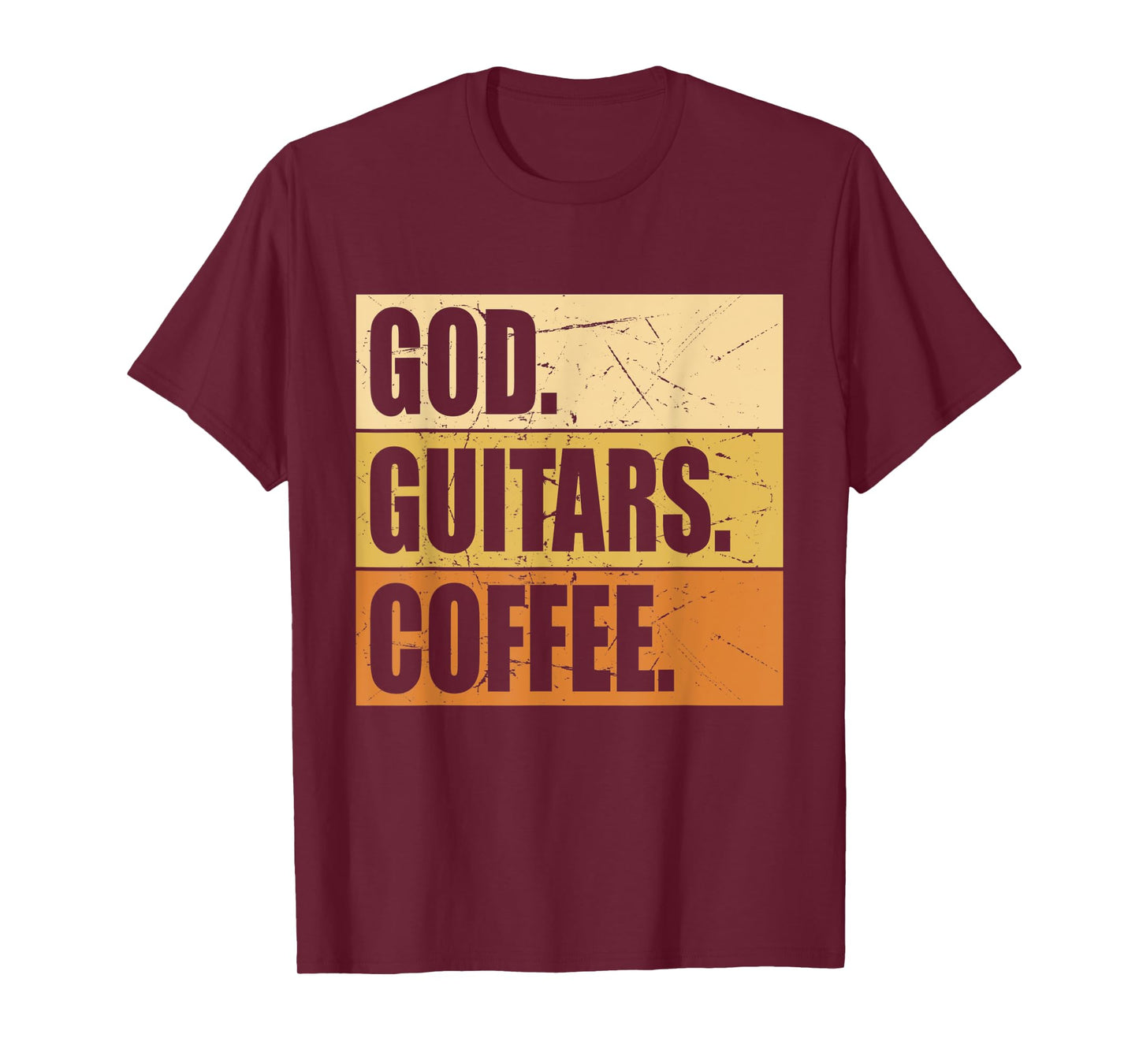 Christian Guitar Player Guitarist I God Guitars Coffee T-Shirt
