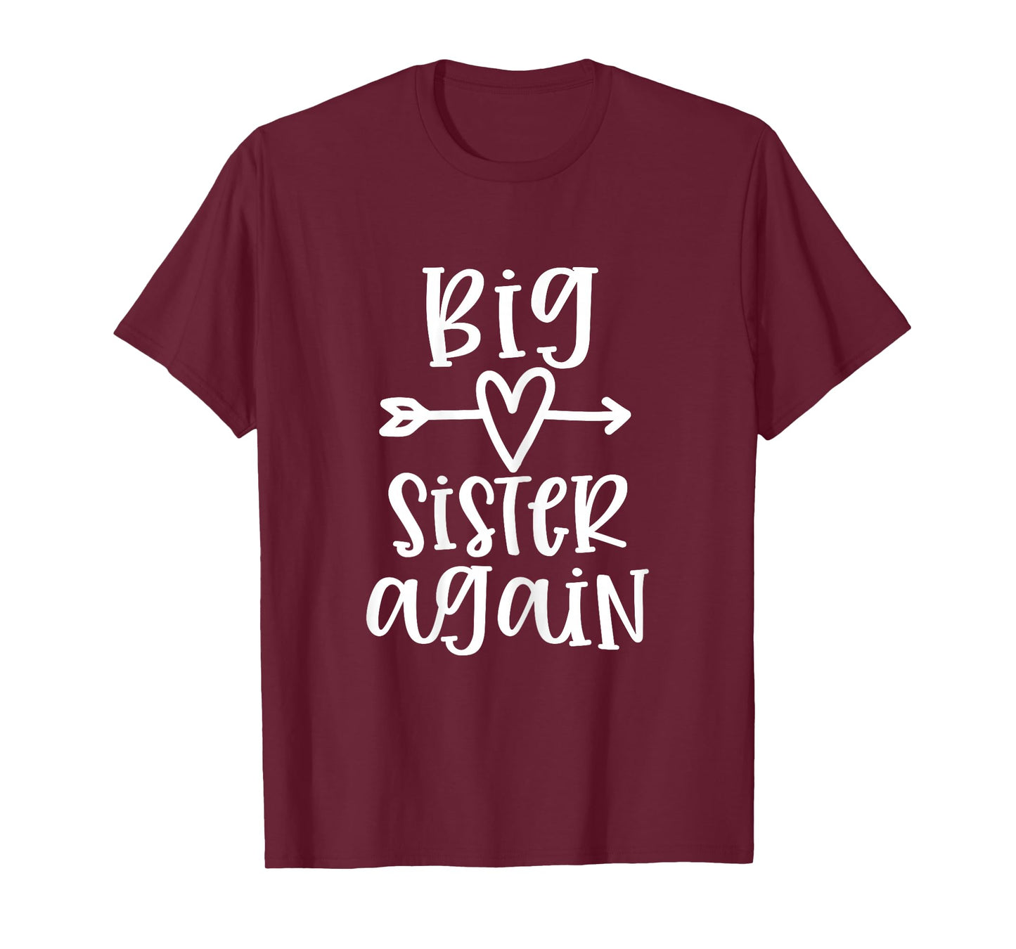 Big Sister Again for Teenage Girls Sibling Announcement T-Shirt