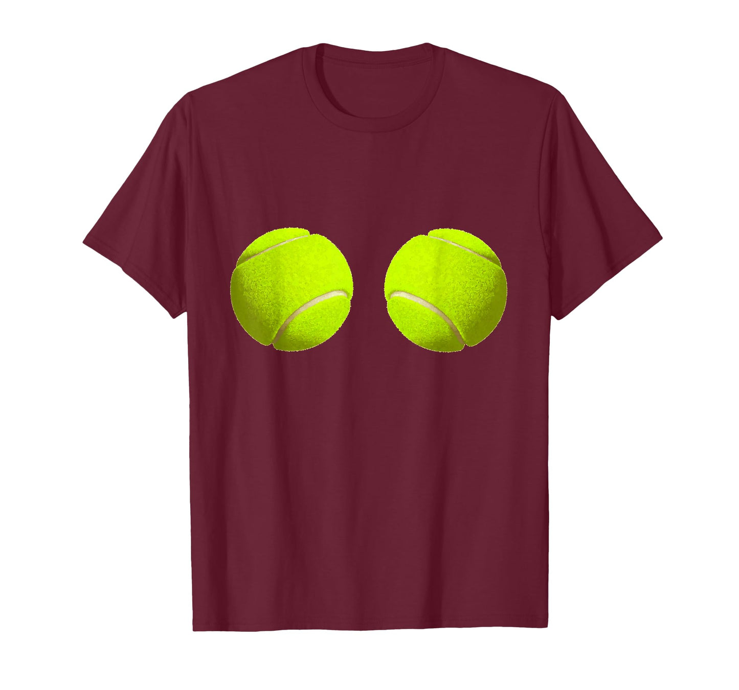 Tennis Ball Boobs Funny T-shirt Sport Lovers Hilarious Tee T-Shirt