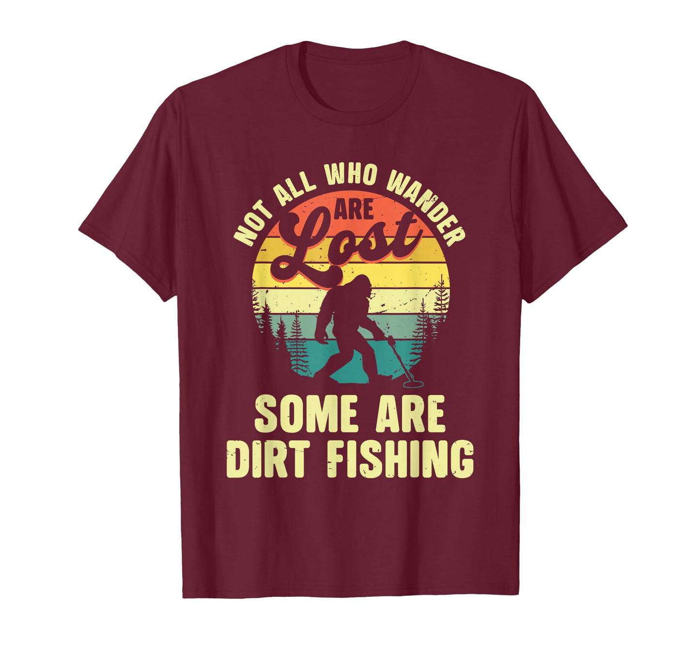 Funny Metal Detector Art for Men Women Adult Metal Detecting T-Shirt