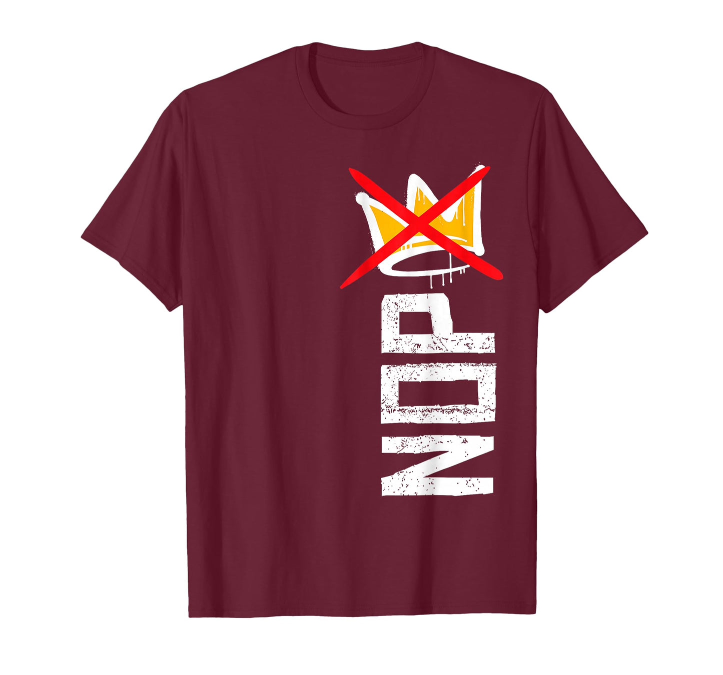 No Kings Protest Sign Vertical T-Shirt