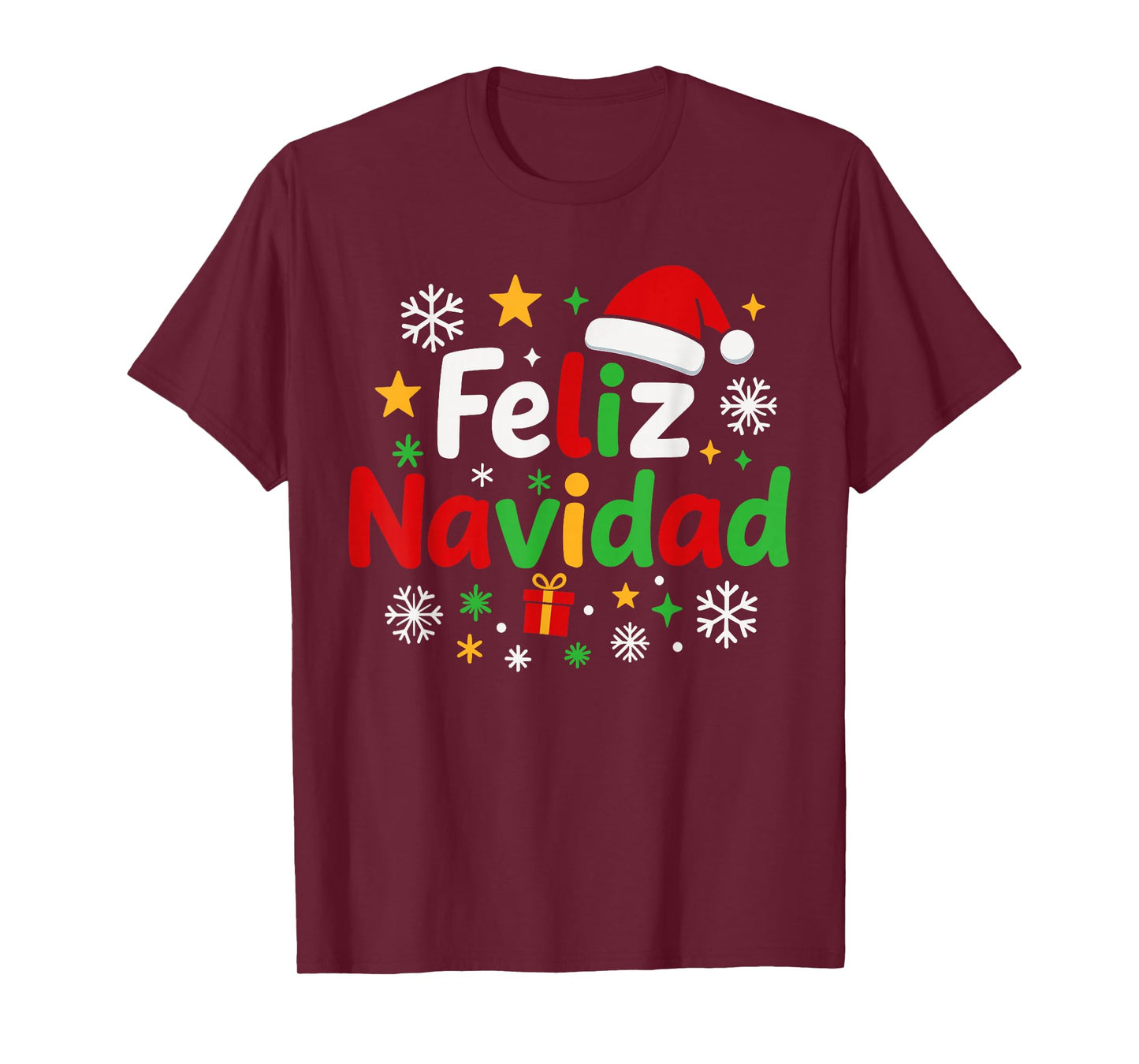 Feliz Navidad Pajamas Shirt, Cute Spanish Mexican Christmas T-Shirt