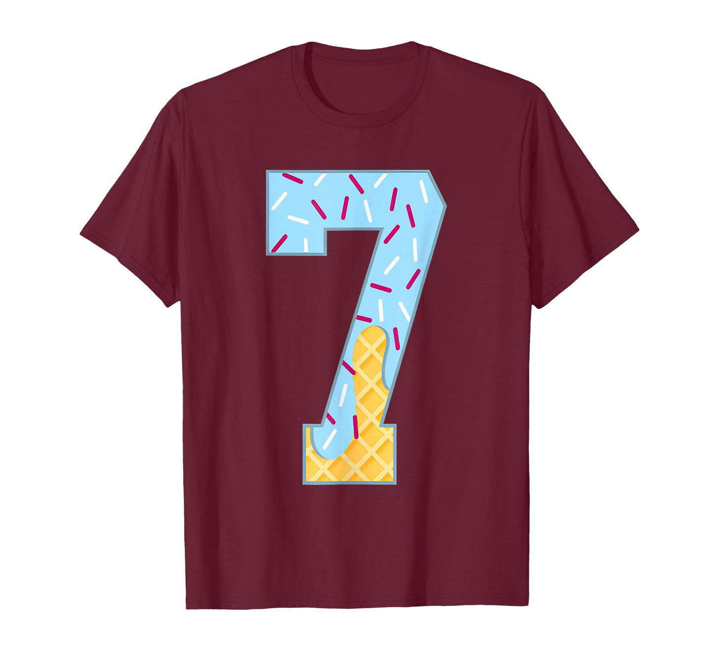 Number 7 Ice Cream Drip 67 Meme Couple Halloween Costume T-Shirt