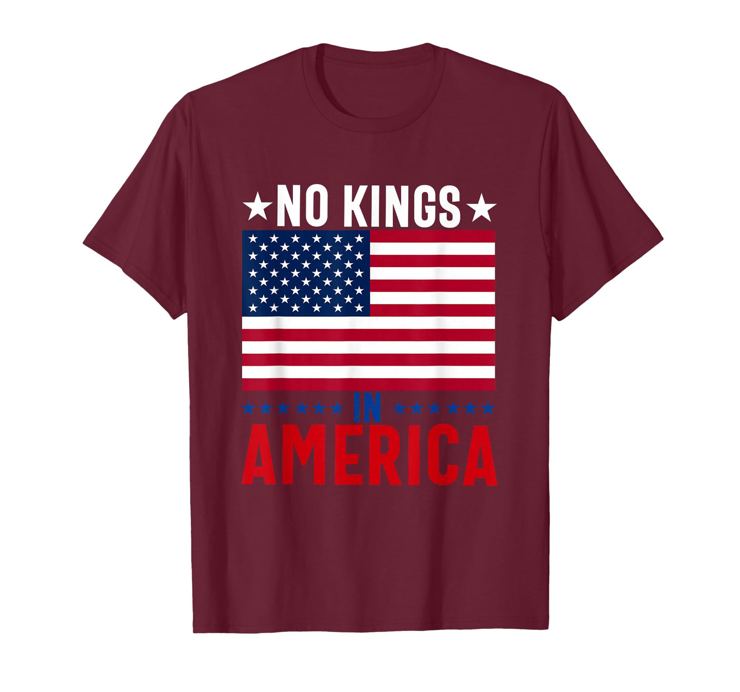 No Kings in America flag Protest Save Democracy T-Shirt