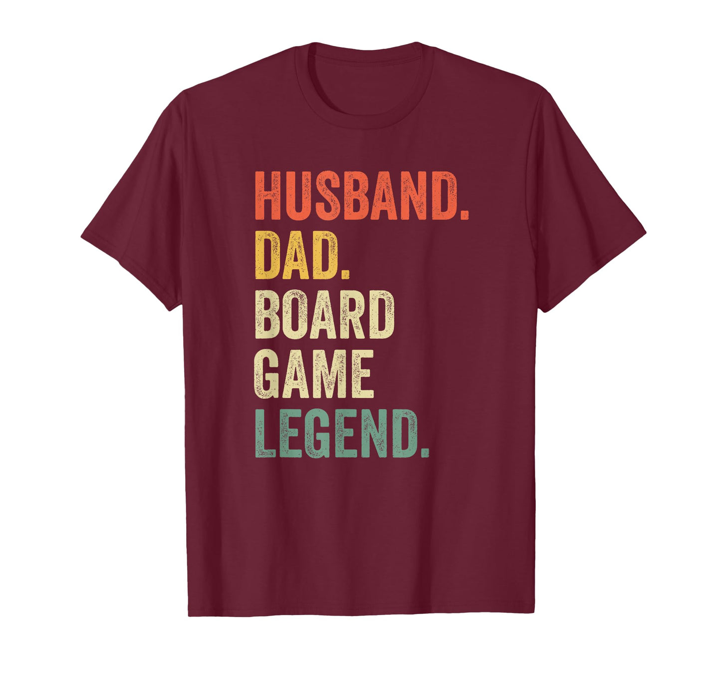 Husband Dad Board Game Night Legend Funny Father Vintage T-Shirt