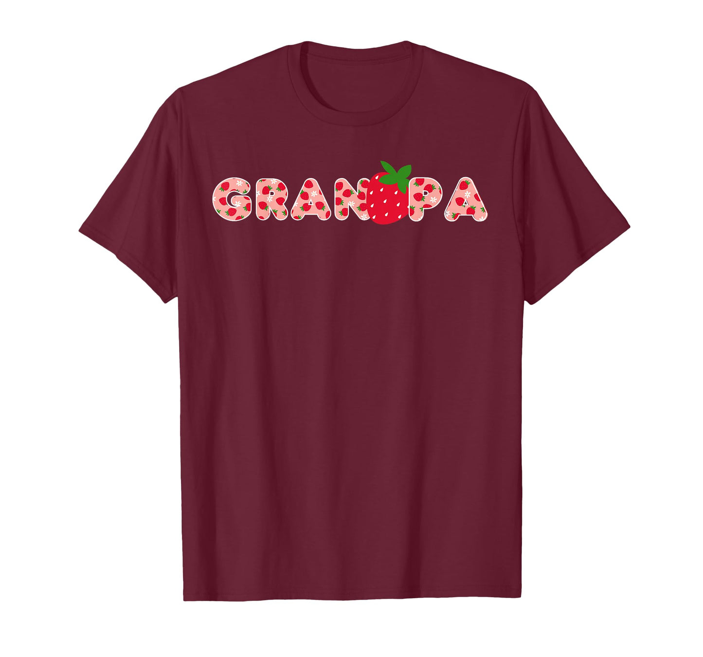 Grandpa Strawberry First Birthday Party Strawberry Birthday T-Shirt