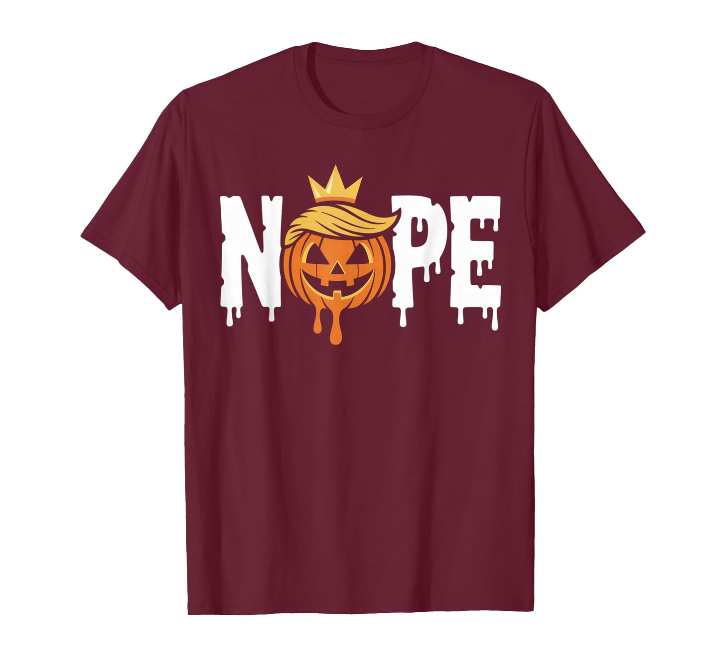Funny No Kings Halloween 2025 Distressed USA Flag T-Shirt