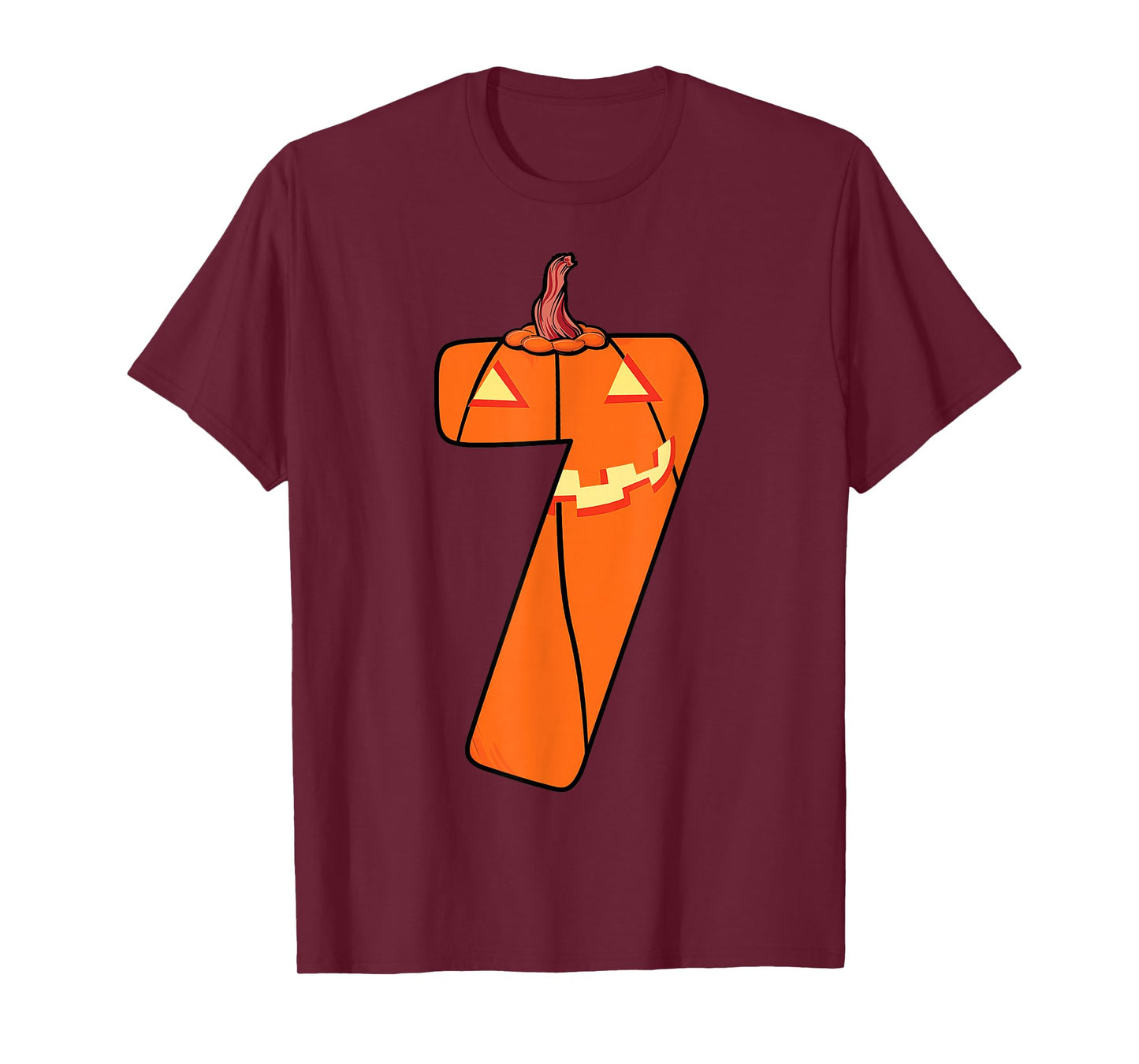 Fun Six Seven 6 7 Meme Design Couples Halloween Pumpkin T-Shirt