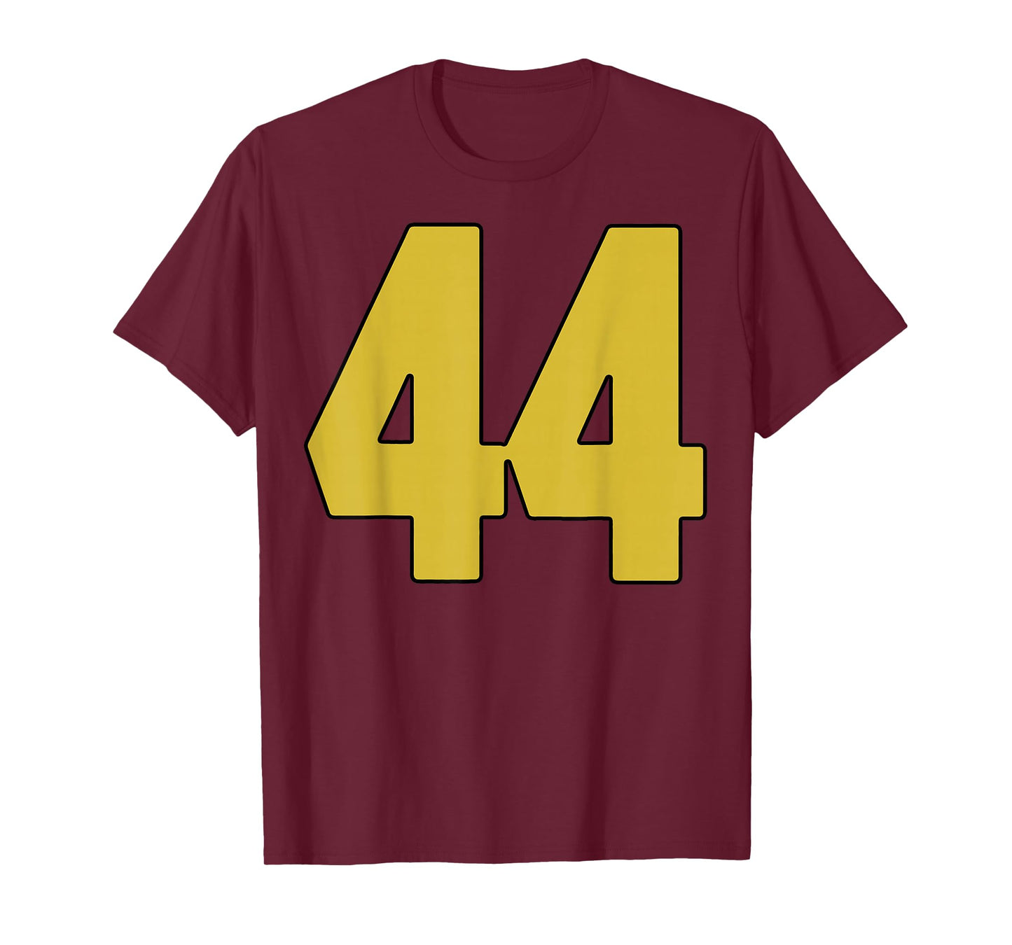 Old Gold Black Number 44 Jersey Player Uniform #44 T-Shirt