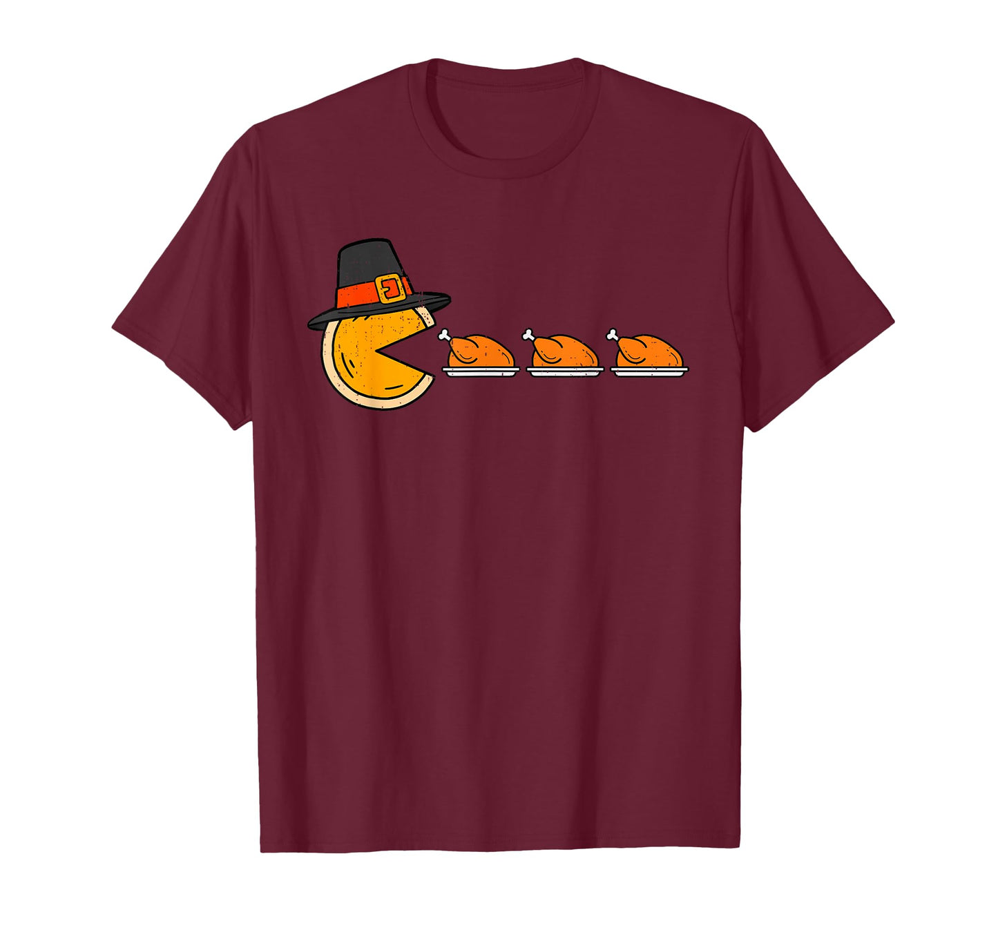 Funny Video Game Eating Turkey Thanksgiving Gamer Boys Kids T-Shirt