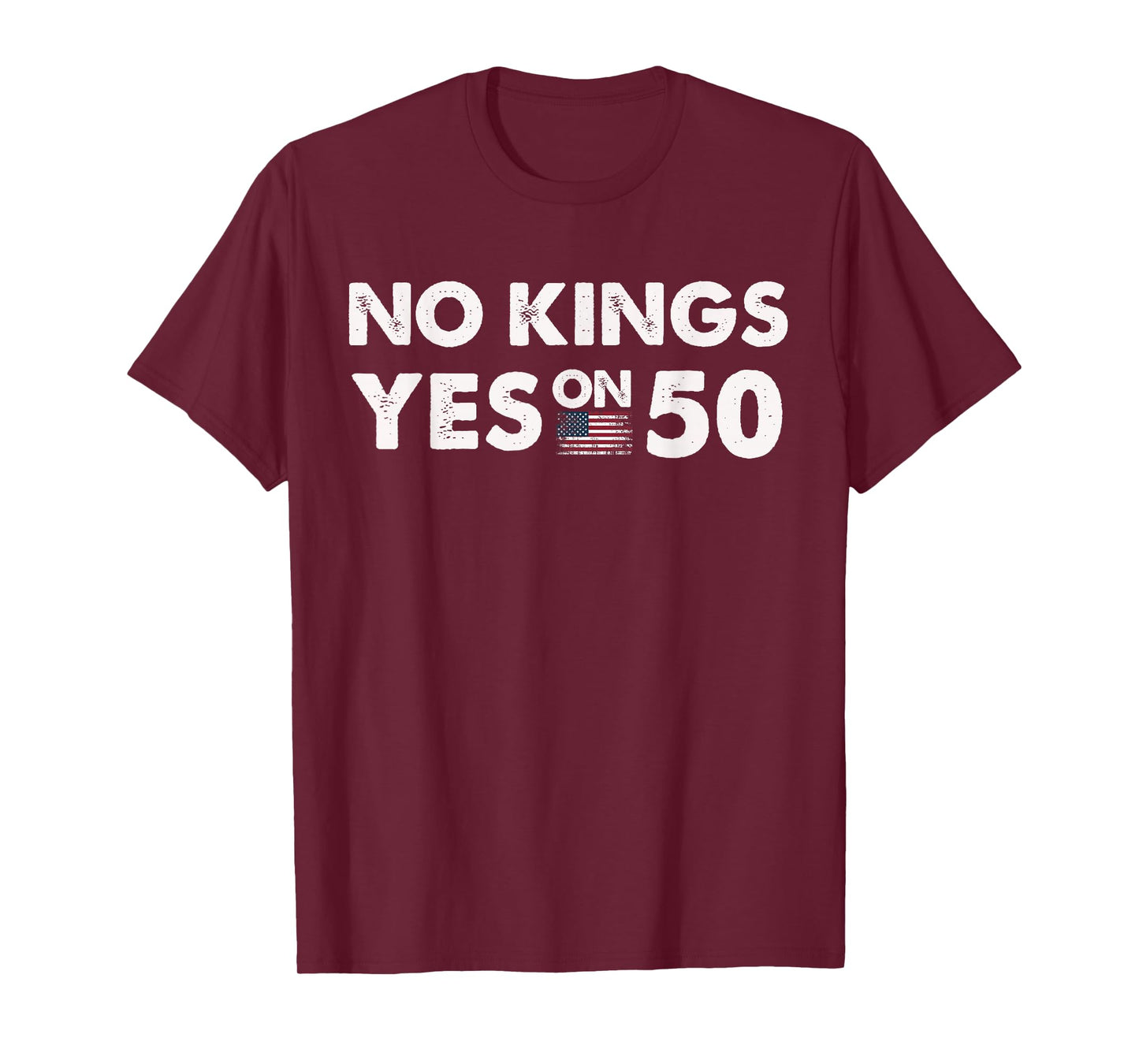 Yes On 50 Fair Elections in All 50 States Flag Funny Style T-Shirt