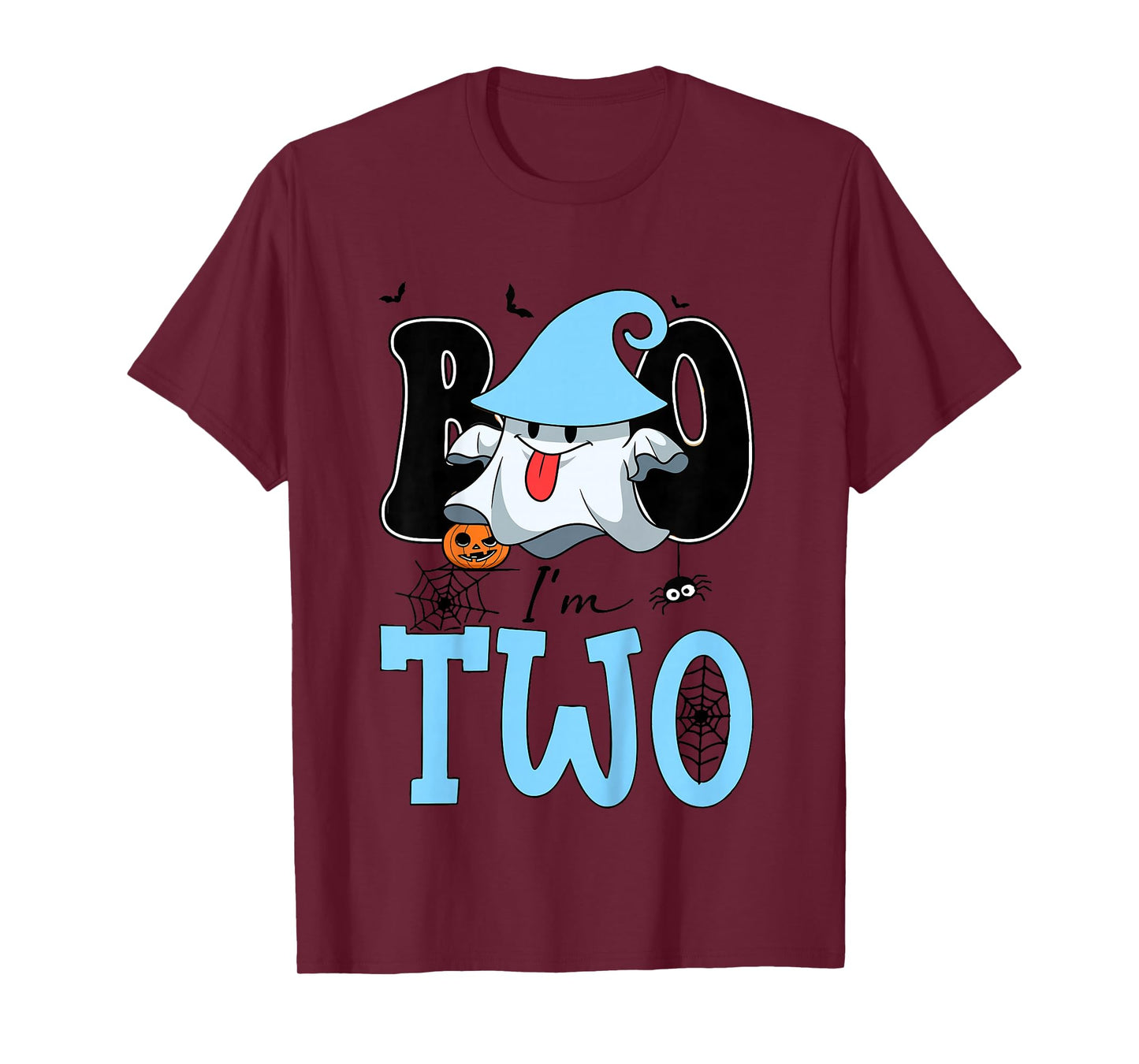 Kid Boo I'm Two 2nd Birthday Ghost Halloween Costume Toddler T-Shirt