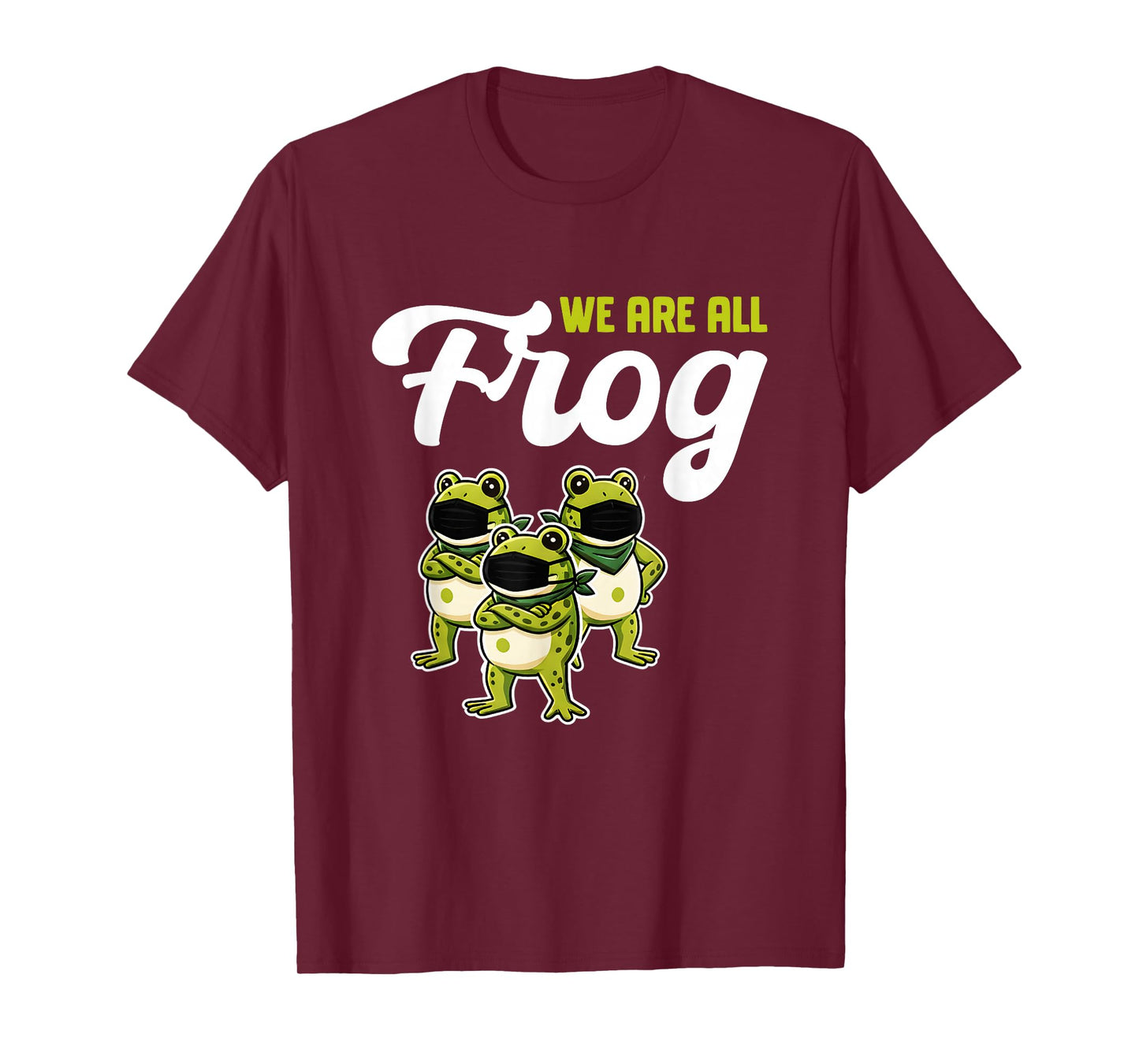 We are All Frog Frogs Together Strong Retro Portland T-Shirt