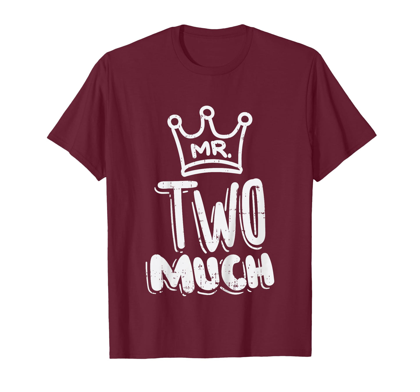 Kids Mr Two Much Fun Second 2nd Birthday Party Toddler Boys Gift T-Shirt