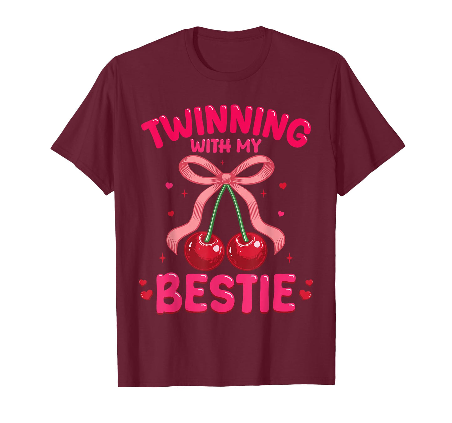 Twinning With My Bestie Friend Coquette Kids Girls Women T-Shirt