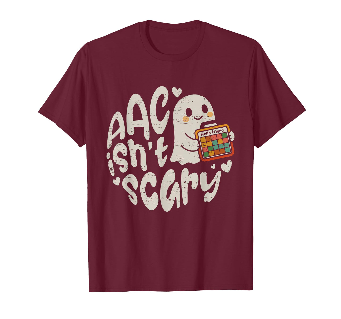 AAC Ghost SLP Halloween AAC SLP, Speech Therapist Inclusive T-Shirt
