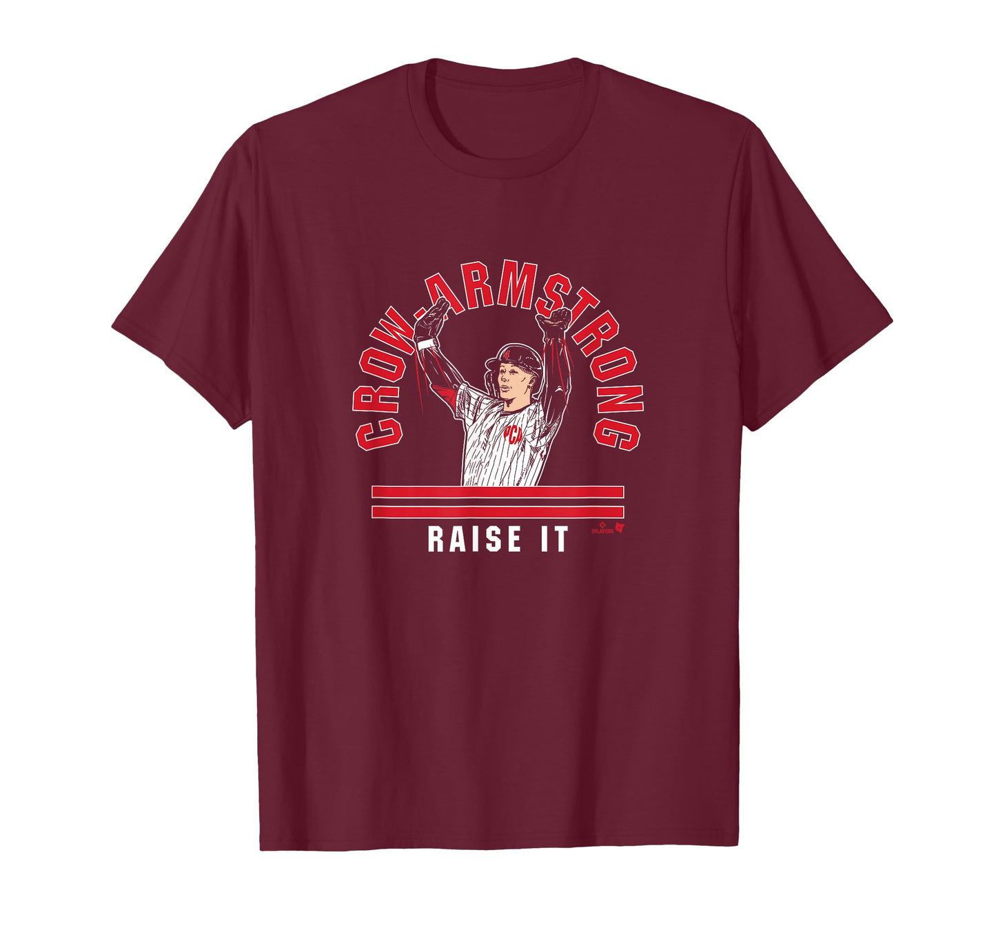 Pete Crow-Armstrong: Raise The Roof - Chicago Baseball T-Shirt