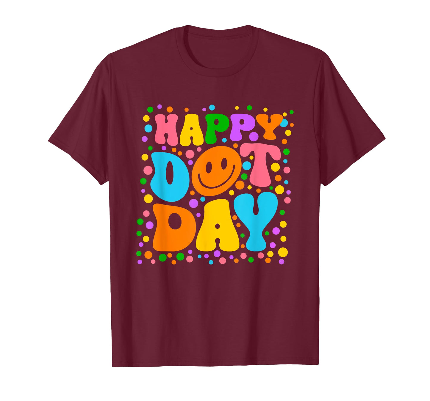 Happy Dot Day September 15th Polka Dot Teacher Boy Girl Kids T-Shirt