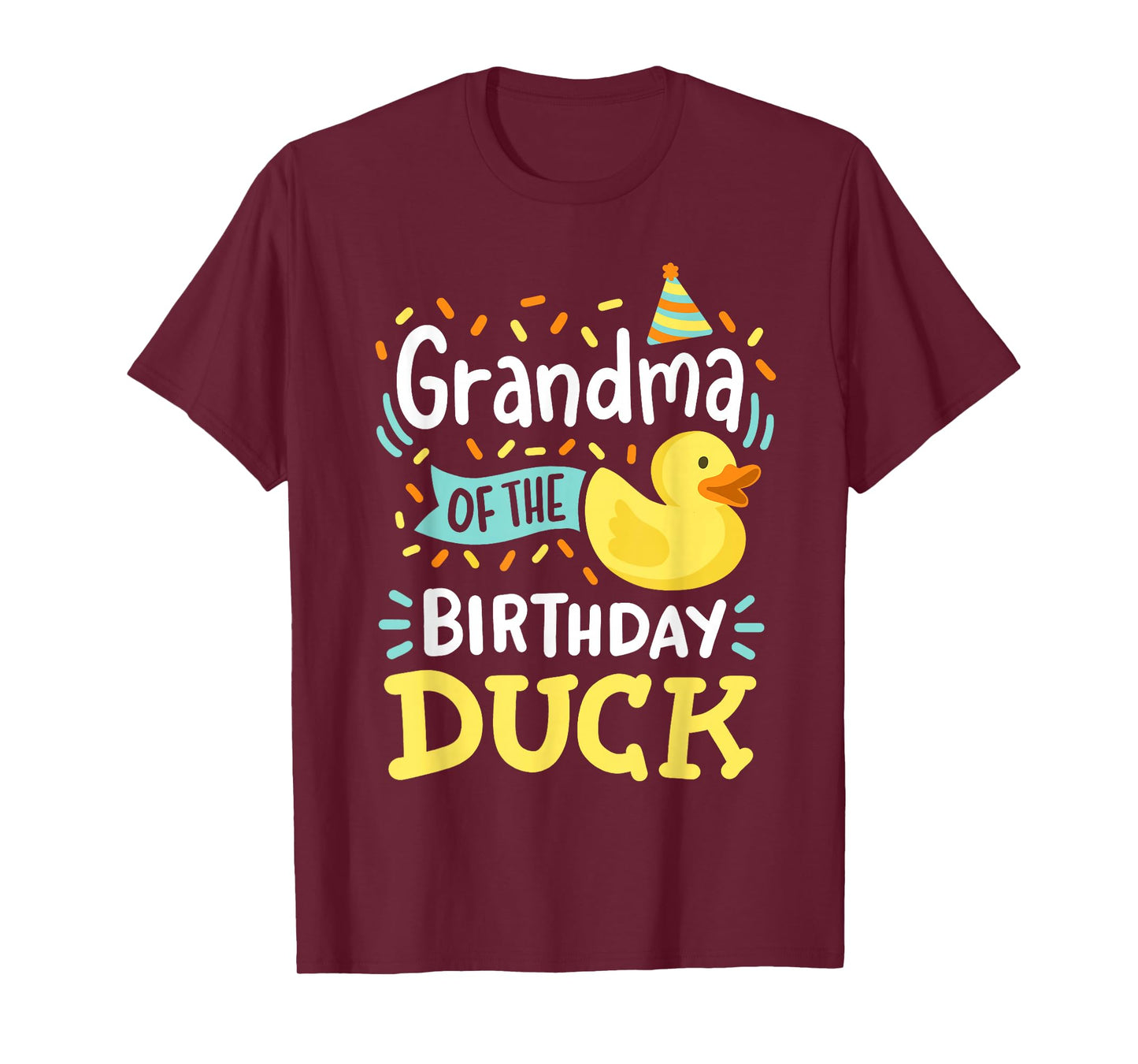 Grandma Of The Birthday Duck Boy Rubber Duck Bday Family T-Shirt