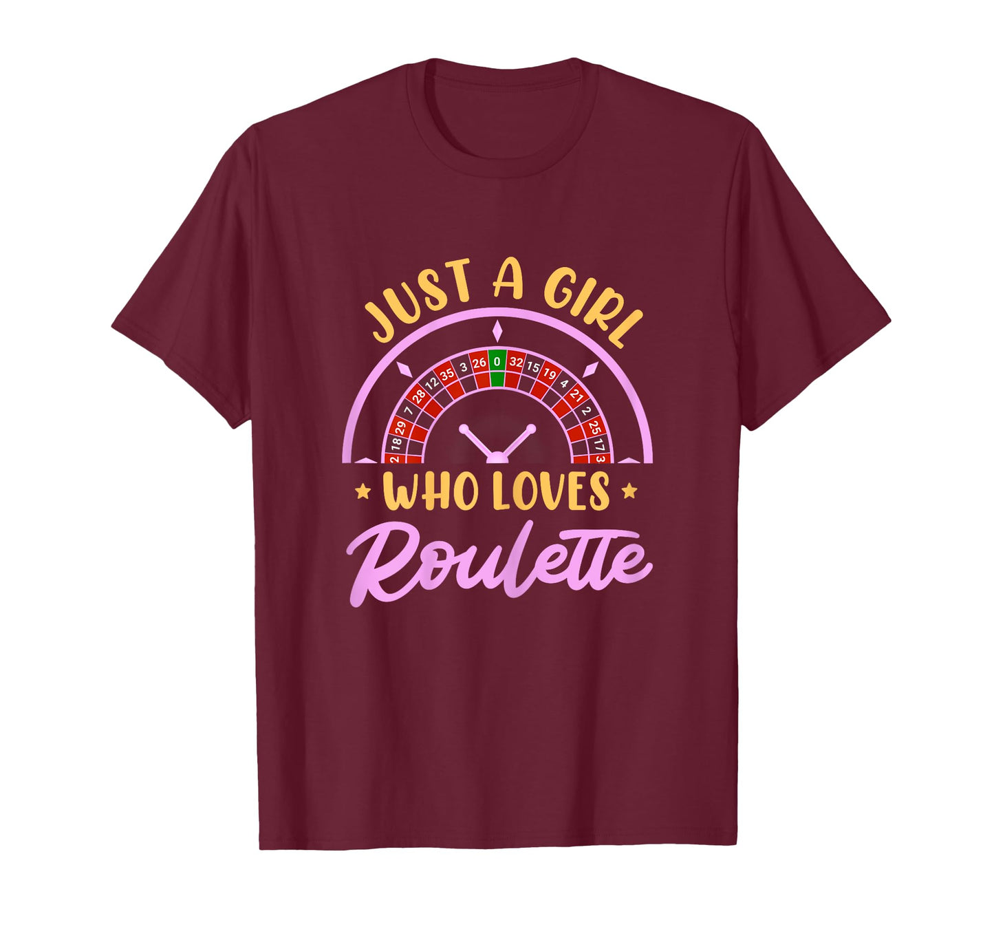 Roulette JUST A GIRL WHO LOVES ROULETTE Funny Roulette T-Shirt