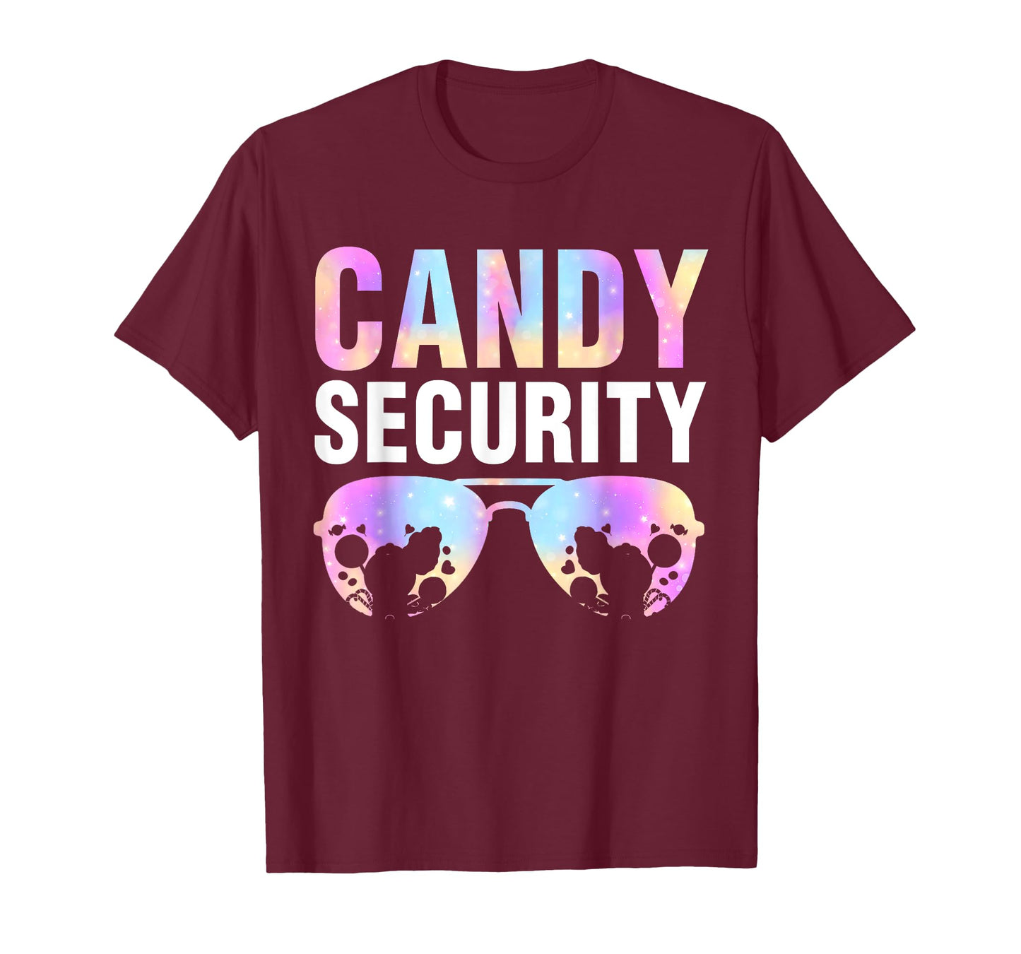 Candy Land Costume Men Candy Crew Funny Candy Security T-Shirt