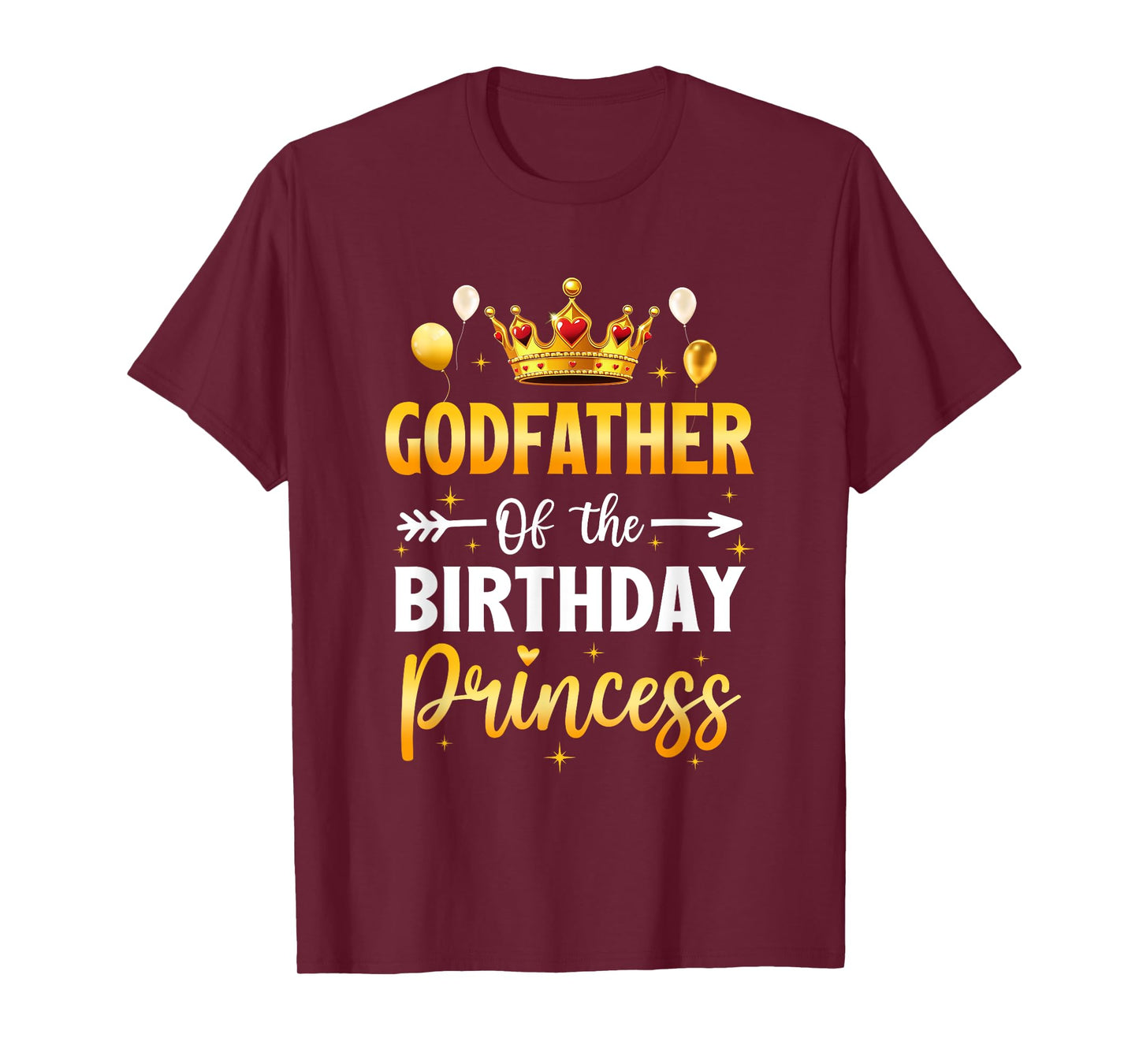 Godfather Of The Birthday Princess Birthday Girl Party T-Shirt