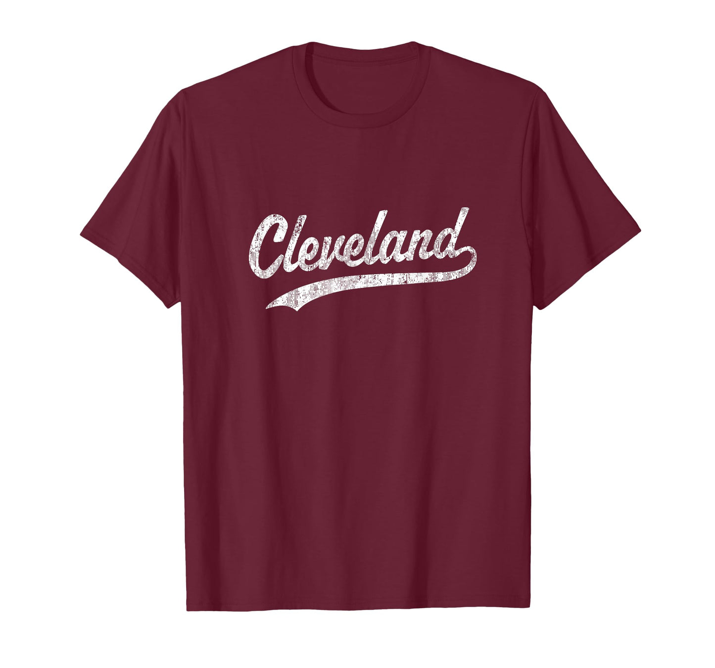 Cleveland OH Vintage Baseball Sports Script T-Shirt
