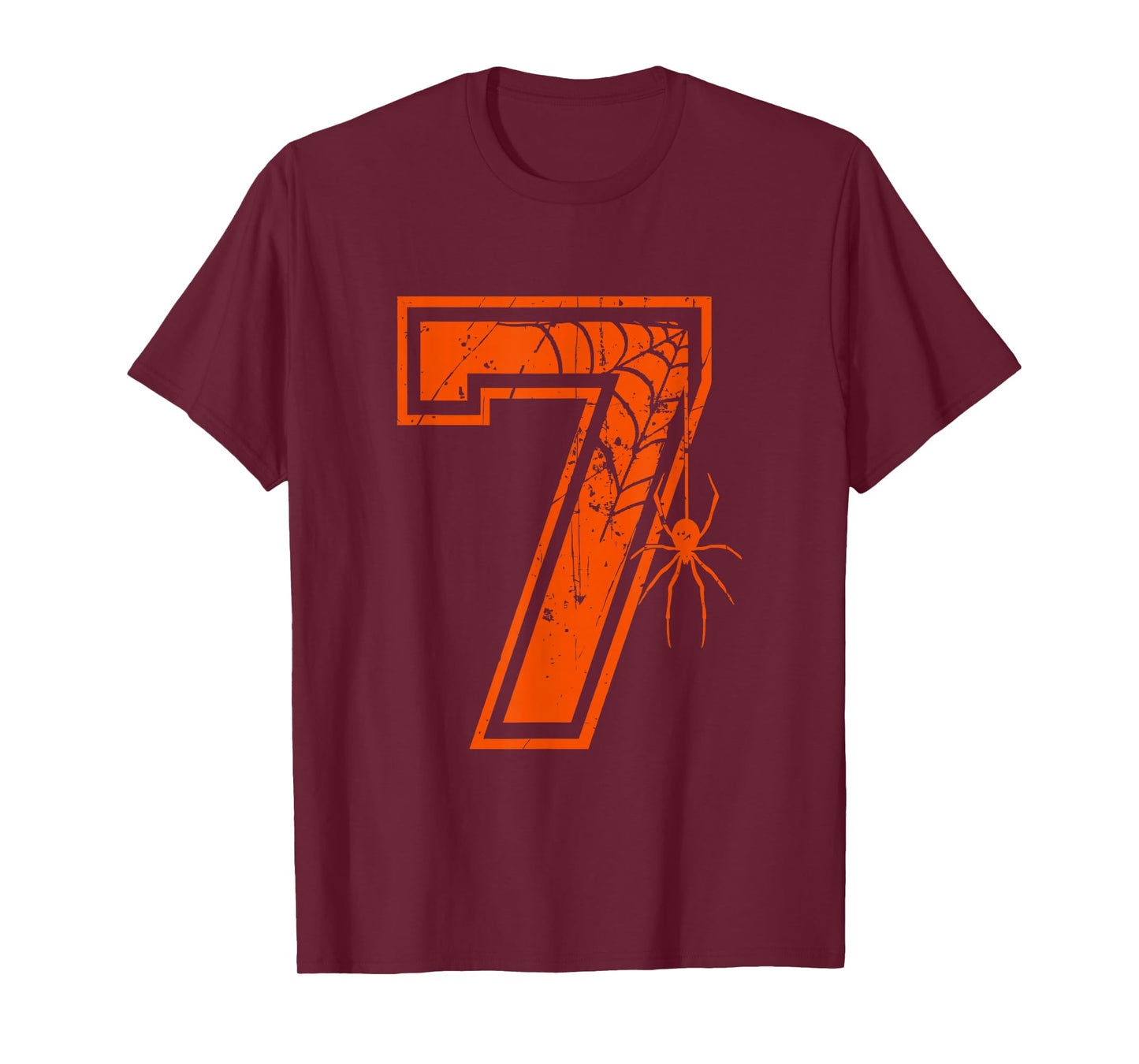 Number 7 67 Meme Halloween Spider Costume Matching Group T-Shirt