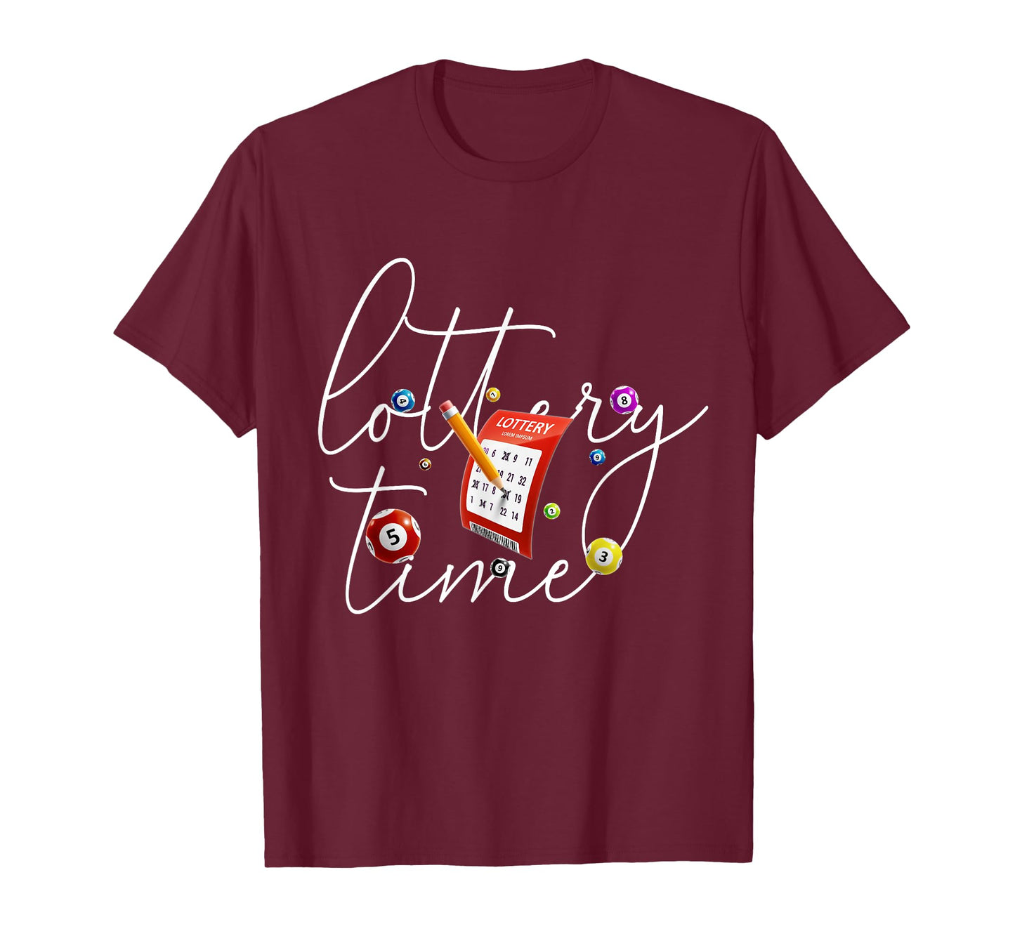 Lottery Scratcher Men Women Lucky Player Funny Bingo T-Shirt