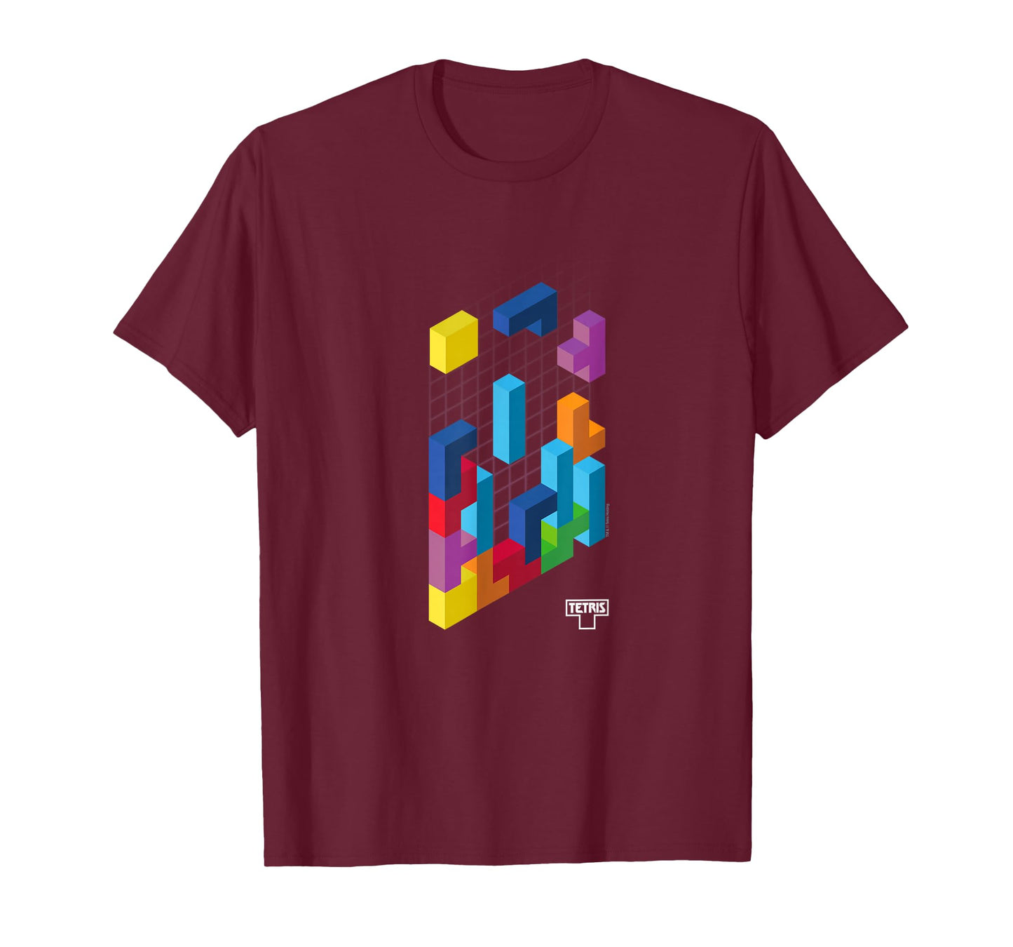 Tetris 3D Game Art T-Shirt