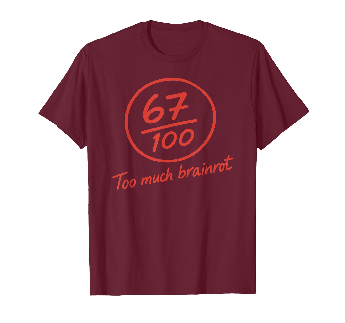 6 7 Brainrot Elementary Teacher Meme Funny 67 Six Seven T-Shirt