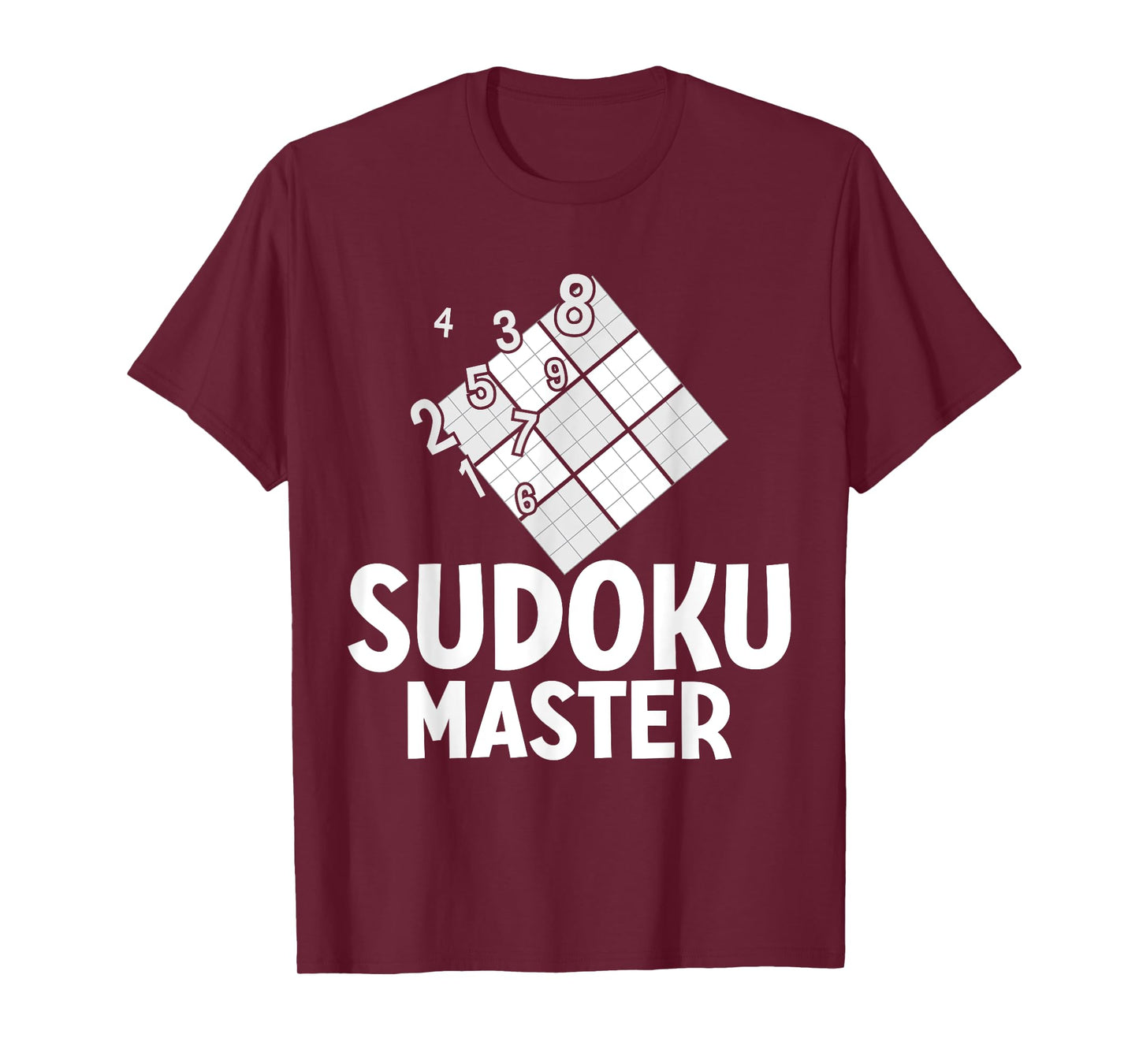 Sudoku Master Funny Tabletop Number Games Quiz Sudoku Lovers T-Shirt