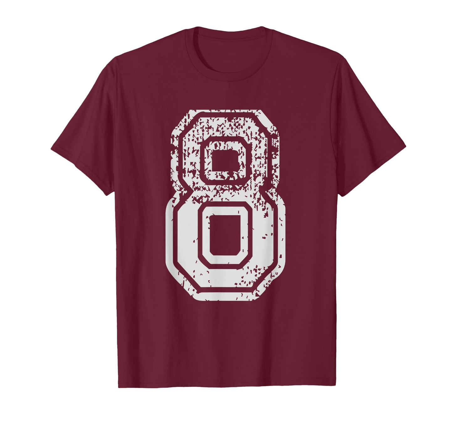 Team Jersey Uniforms Number 8 Eight School Sports Birthdays T-Shirt