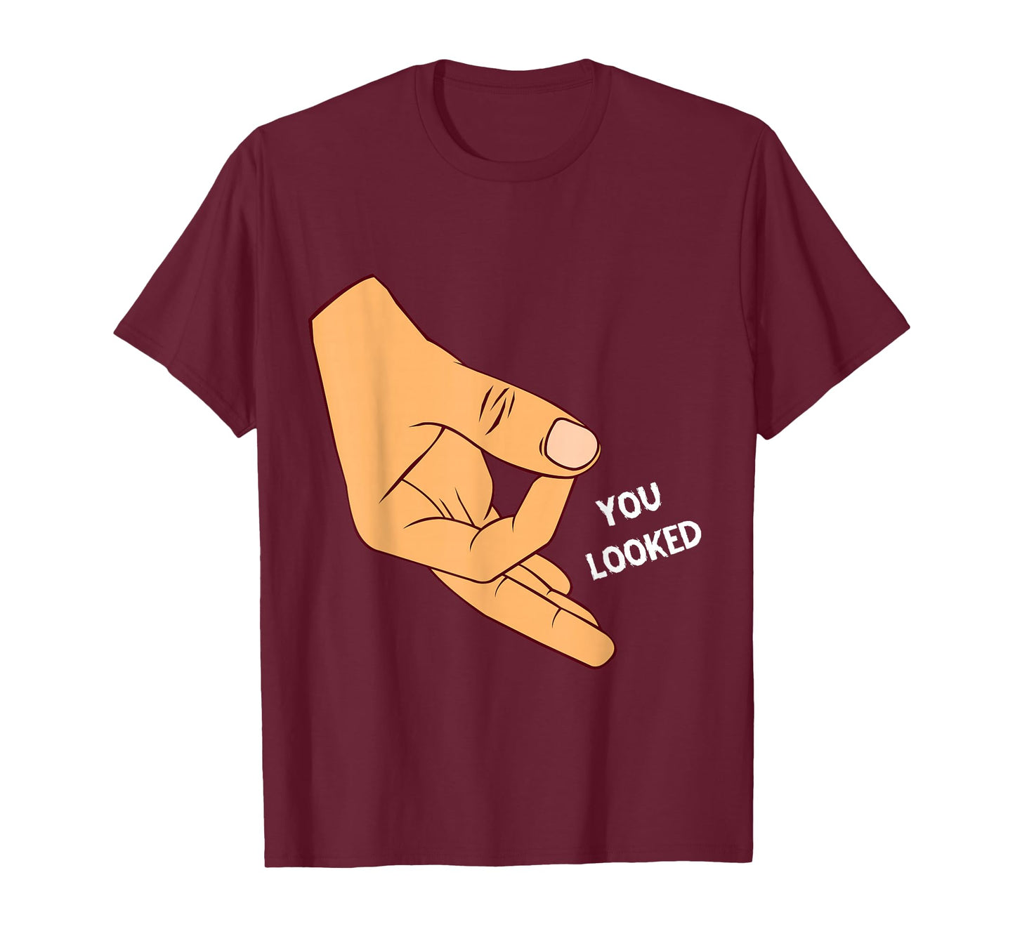 Reingeschaut haha Reingeguckt OK Hand You Looked Game T-Shirt