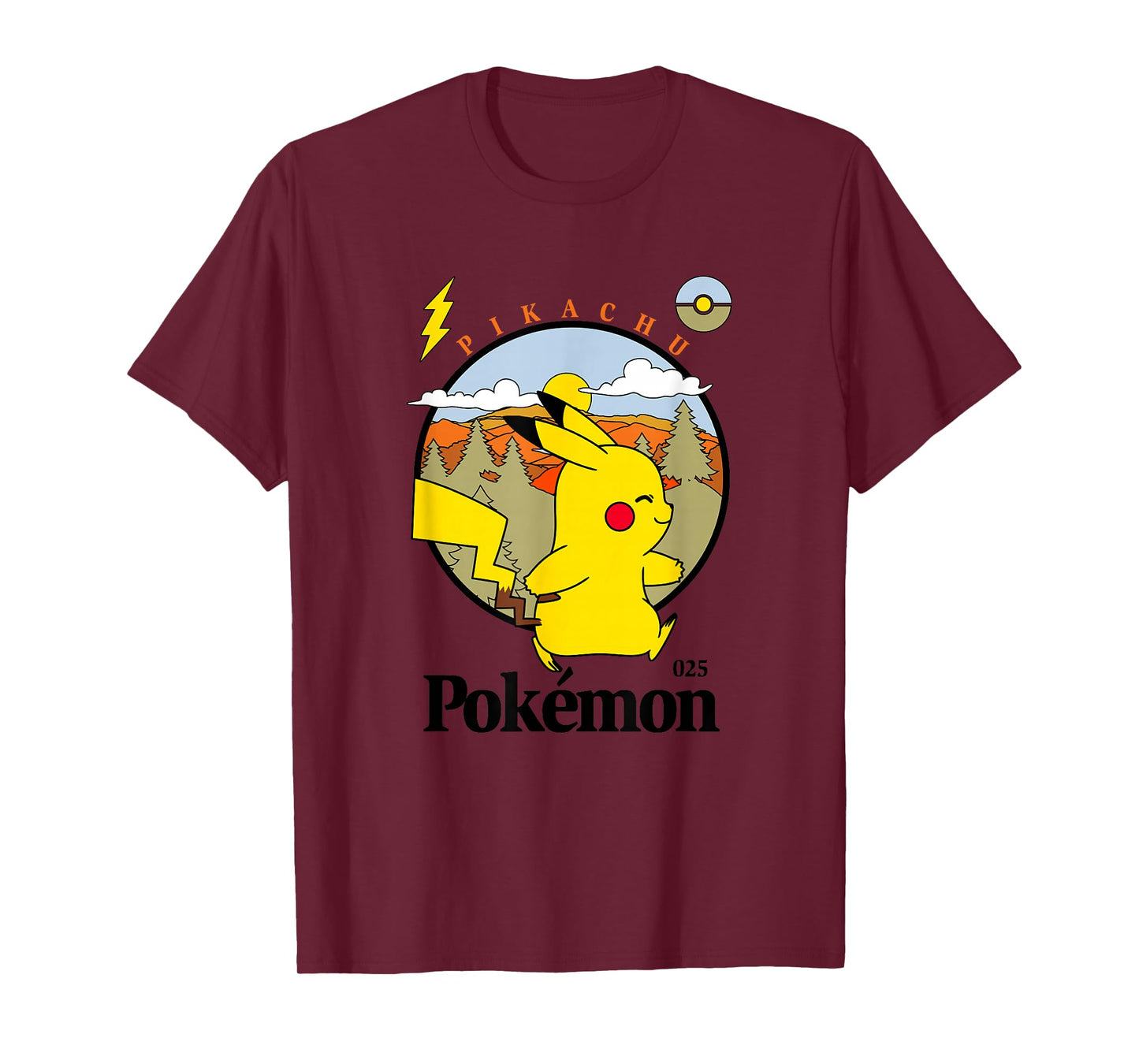 Pokémon Pikachu Outdoor Adventures Vintage Post Card T-Shirt