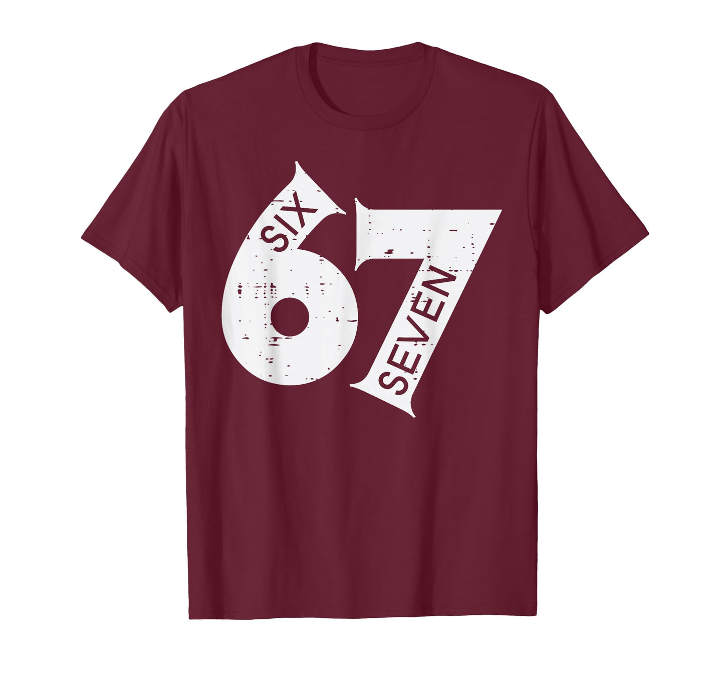 67 Meme Six Seven Number 6 7 On It Costume Boys Youth Kids T-Shirt