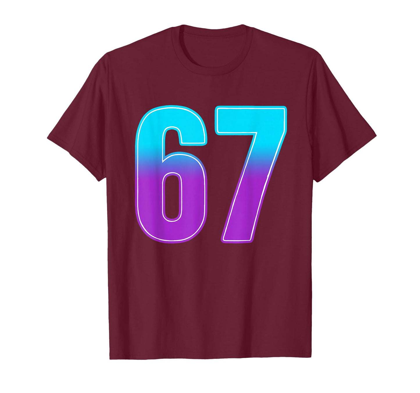 Number 67 Numbered Uniform Sports Jersey Team 67th Birthday T-Shirt