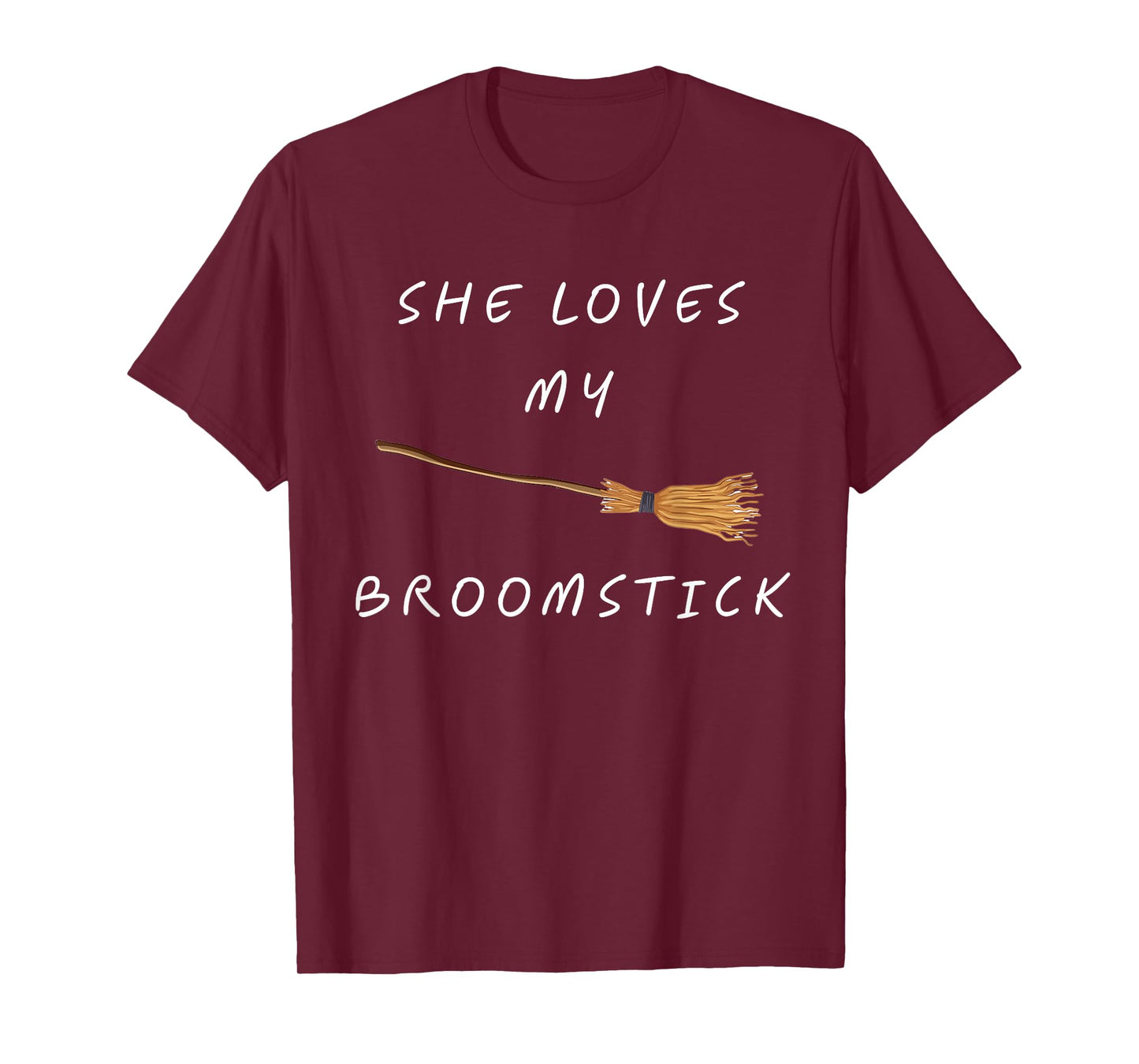 She Loves My Broomstick Halloween Funny Couple Matching boy T-Shirt