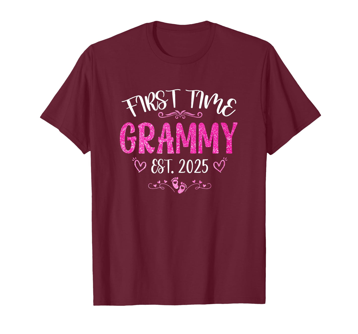 Womens First time Grammy Est 2025 Soon To Be Mom Mother's day T-Shirt