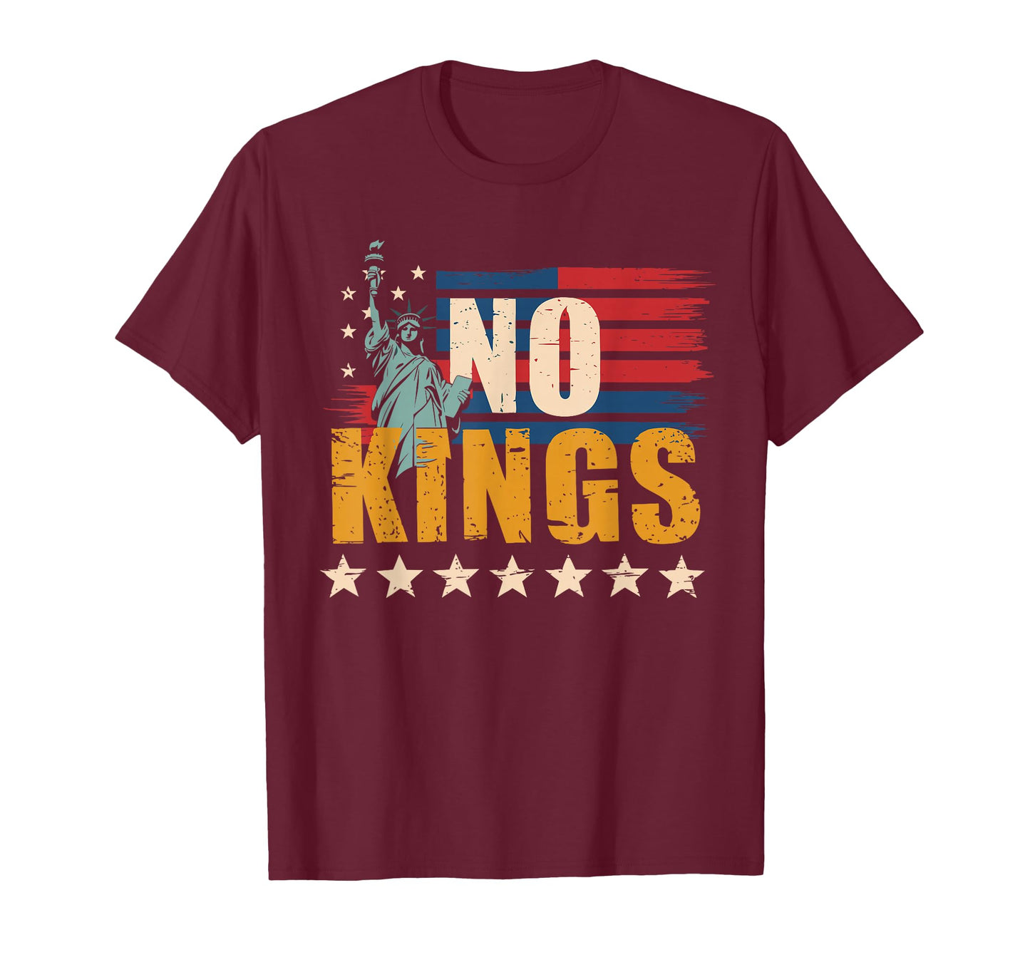 No Kings in America Statue of Liberty 1776 October 18 T-Shirt