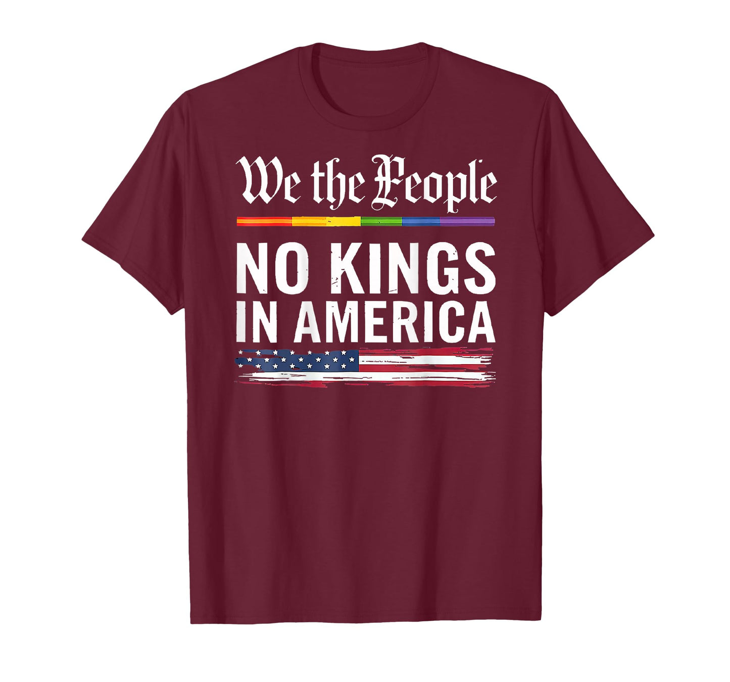 We The People No Kings (On Back) T-Shirt