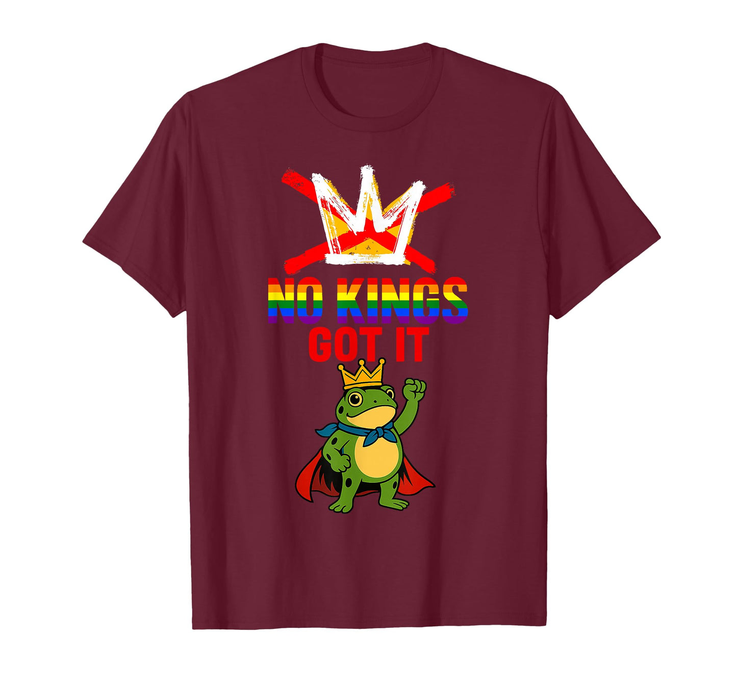 We The People No Kings Patriotic Frog No Kings in America T-Shirt