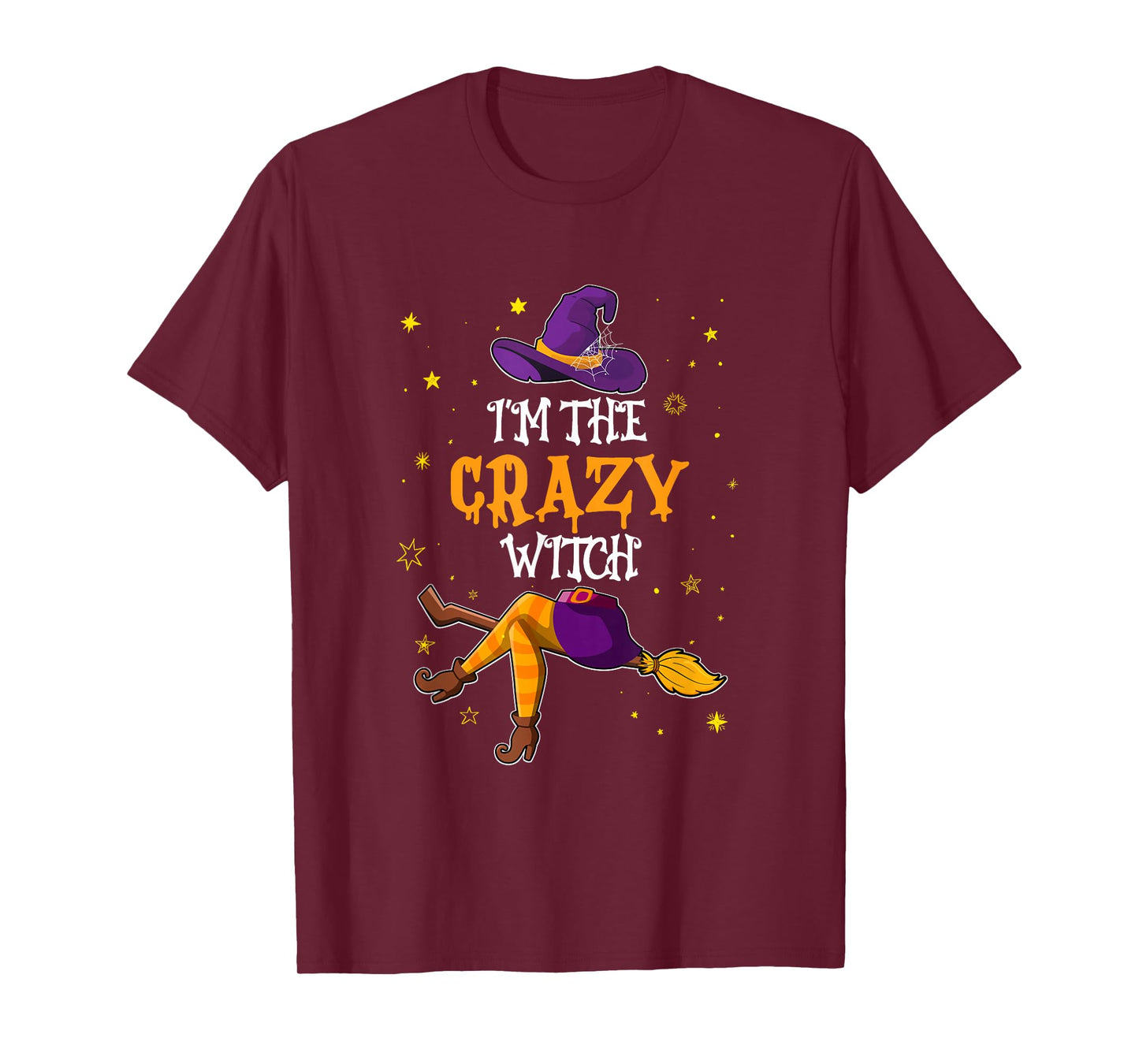 I'm The Crazy Witch Funny Halloween Matching Group Costume T-Shirt