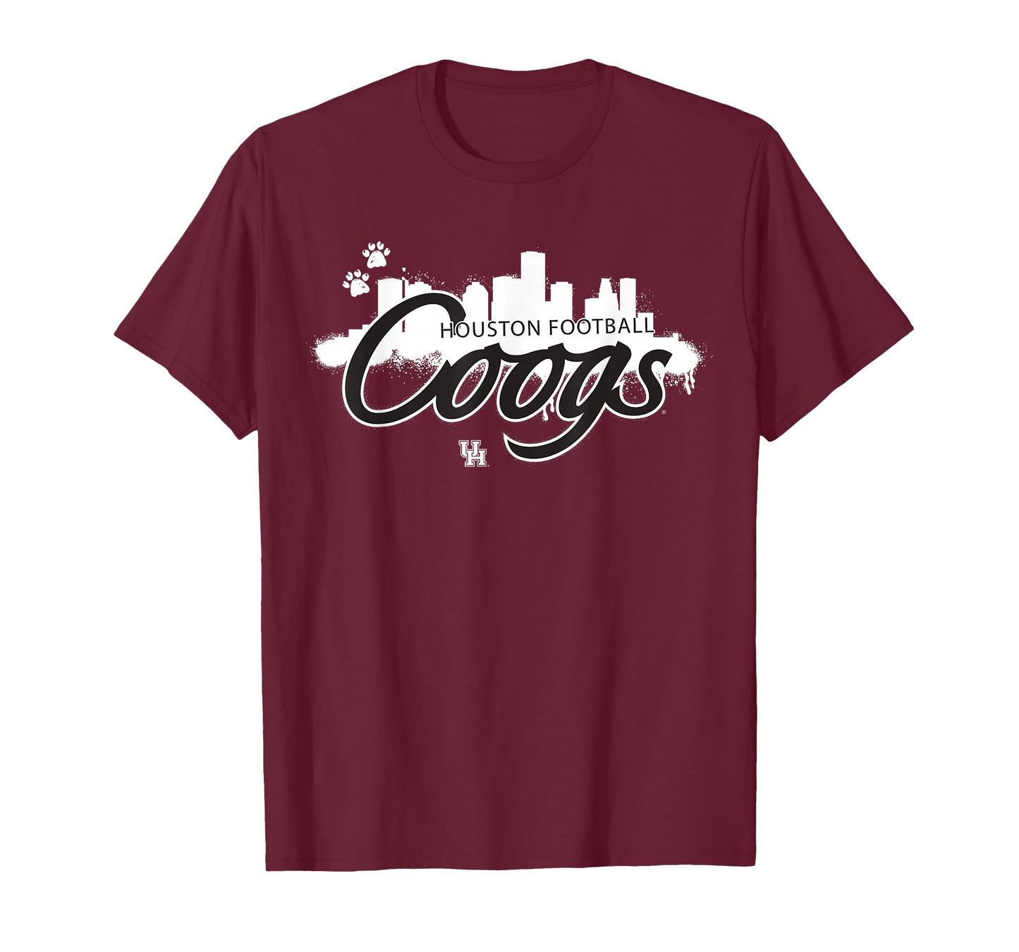 University of Houston Black Out Skyline | Houston Cougars T-Shirt