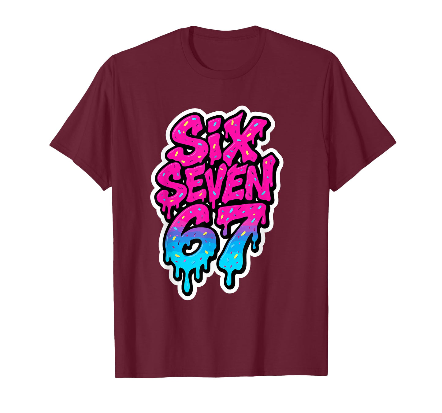 Six Seven 67 Baseball Ice Cream Drip Mason Meme Kids Boys T-Shirt